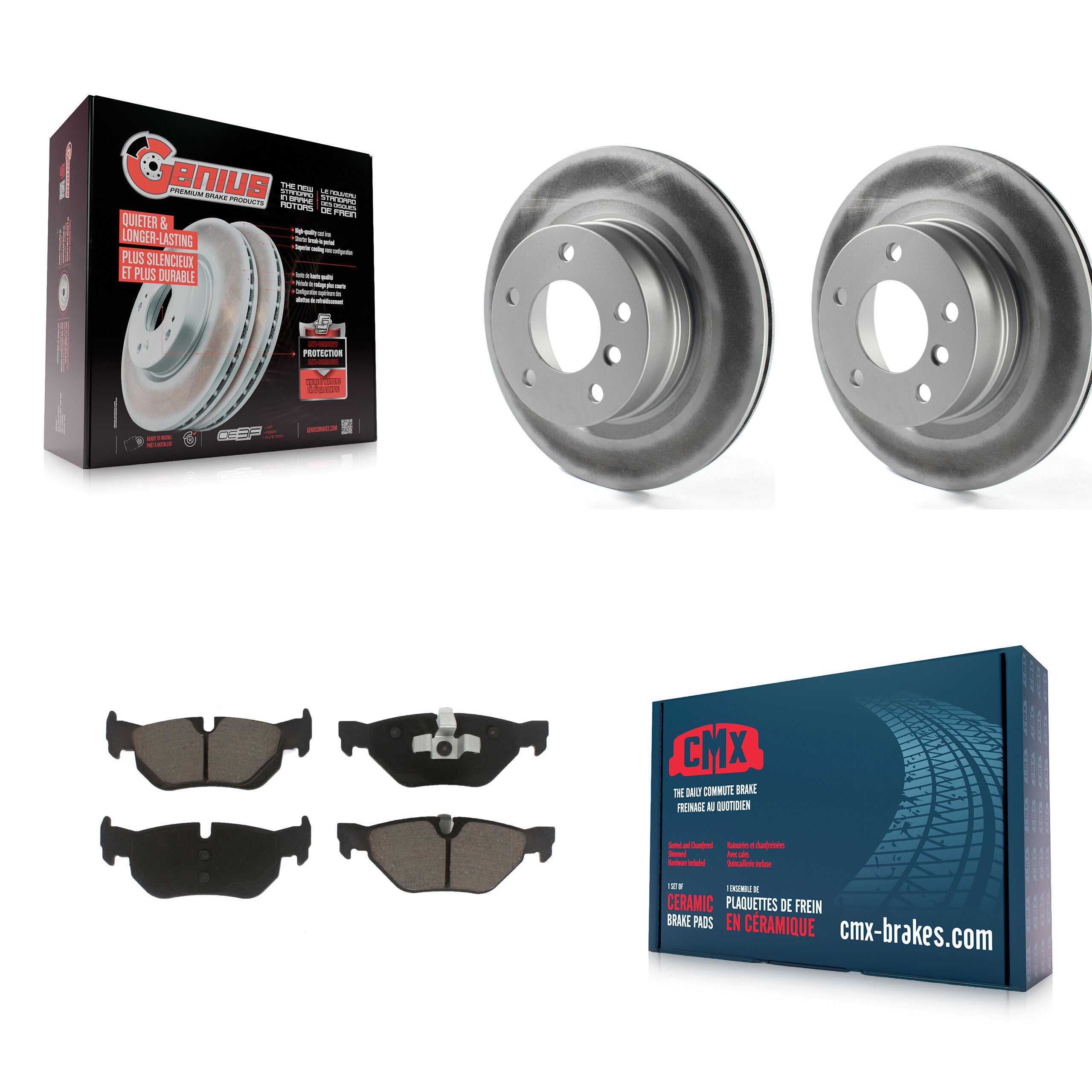 Transit Auto KGC-101806 Disc Brake Kit for 2008-2013 BMW 128i - Rear