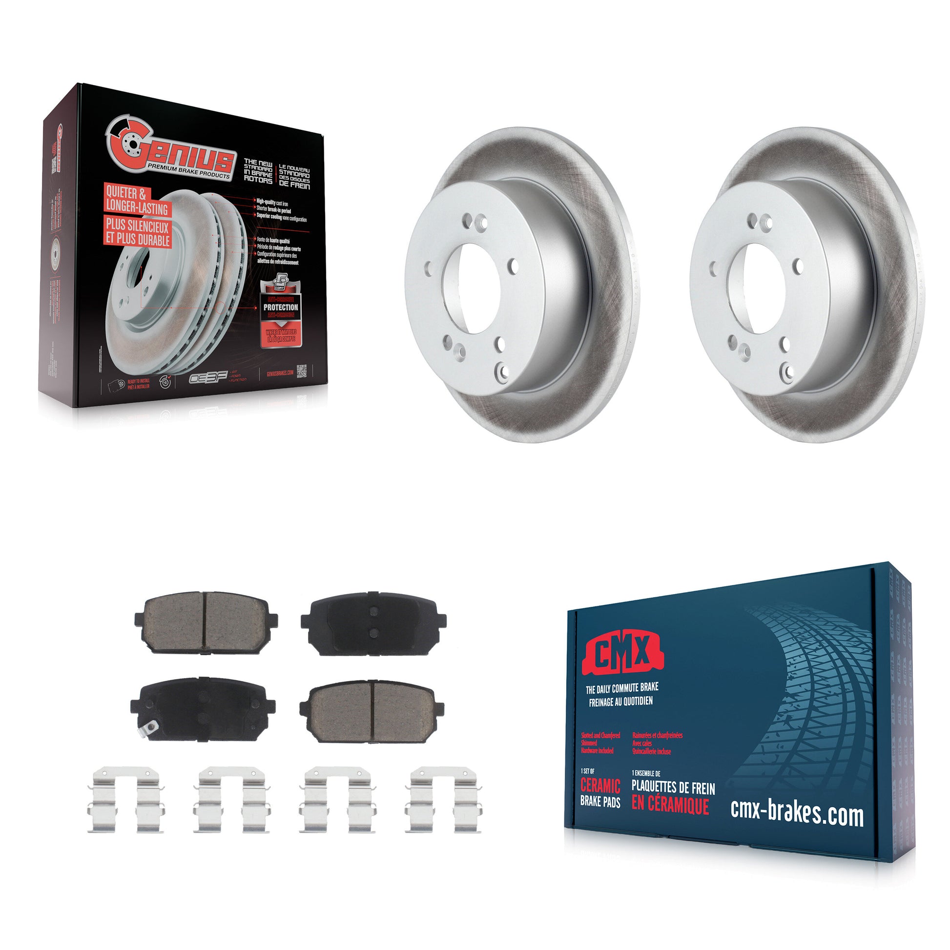 Transit Auto KGC-101808 Disc Brake Kit for 2007-2012 Kia Rondo - Rear