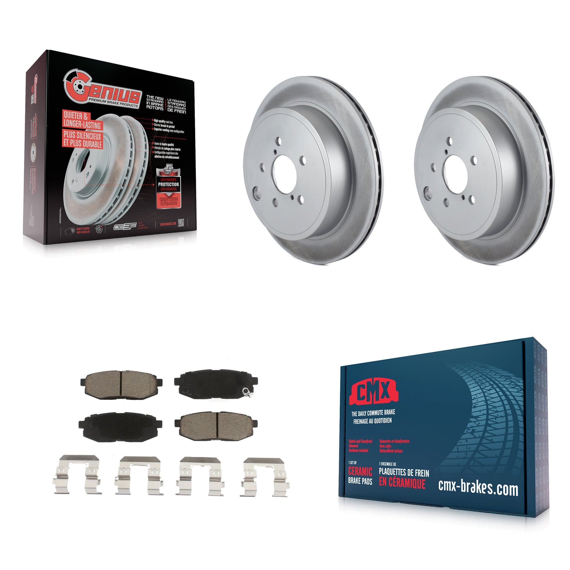Transit Auto KGC-101811 Disc Brake Kit for 2010-2024 Subaru BRZ, Toyota GR86 and More - Rear