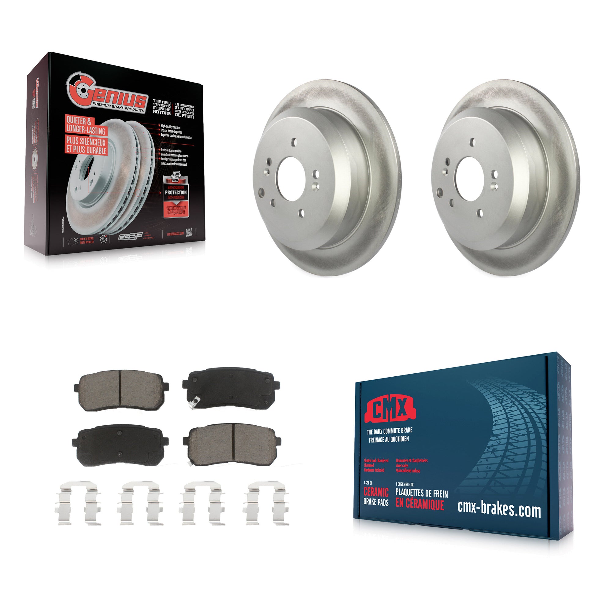 Transit Auto KGC-101815 Disc Brake Kit for 2007-2012 Hyundai Veracruz - Rear