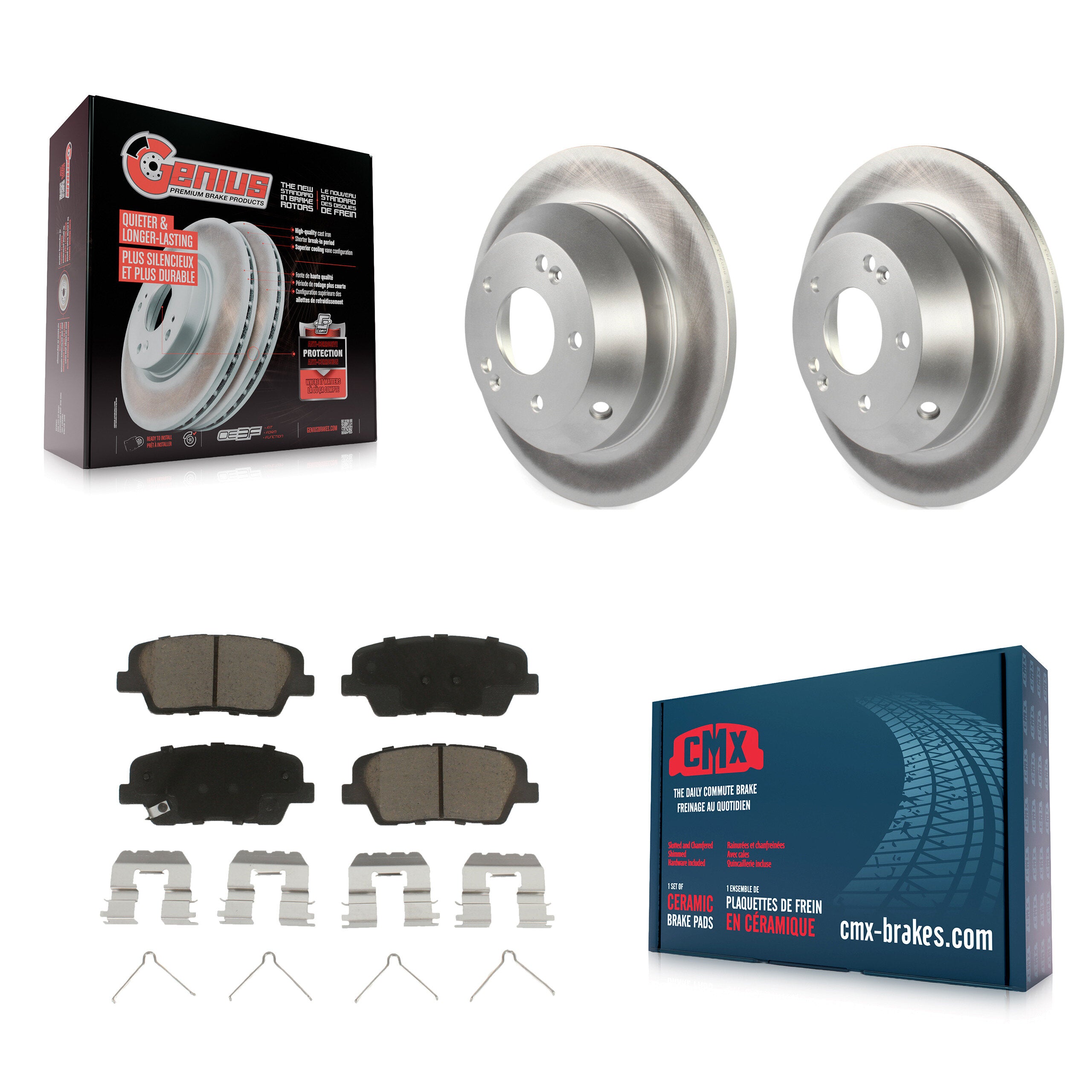 Transit Auto KGC-101824 Disc Brake Kit for 2014-2015 Kia Sorento - Rear