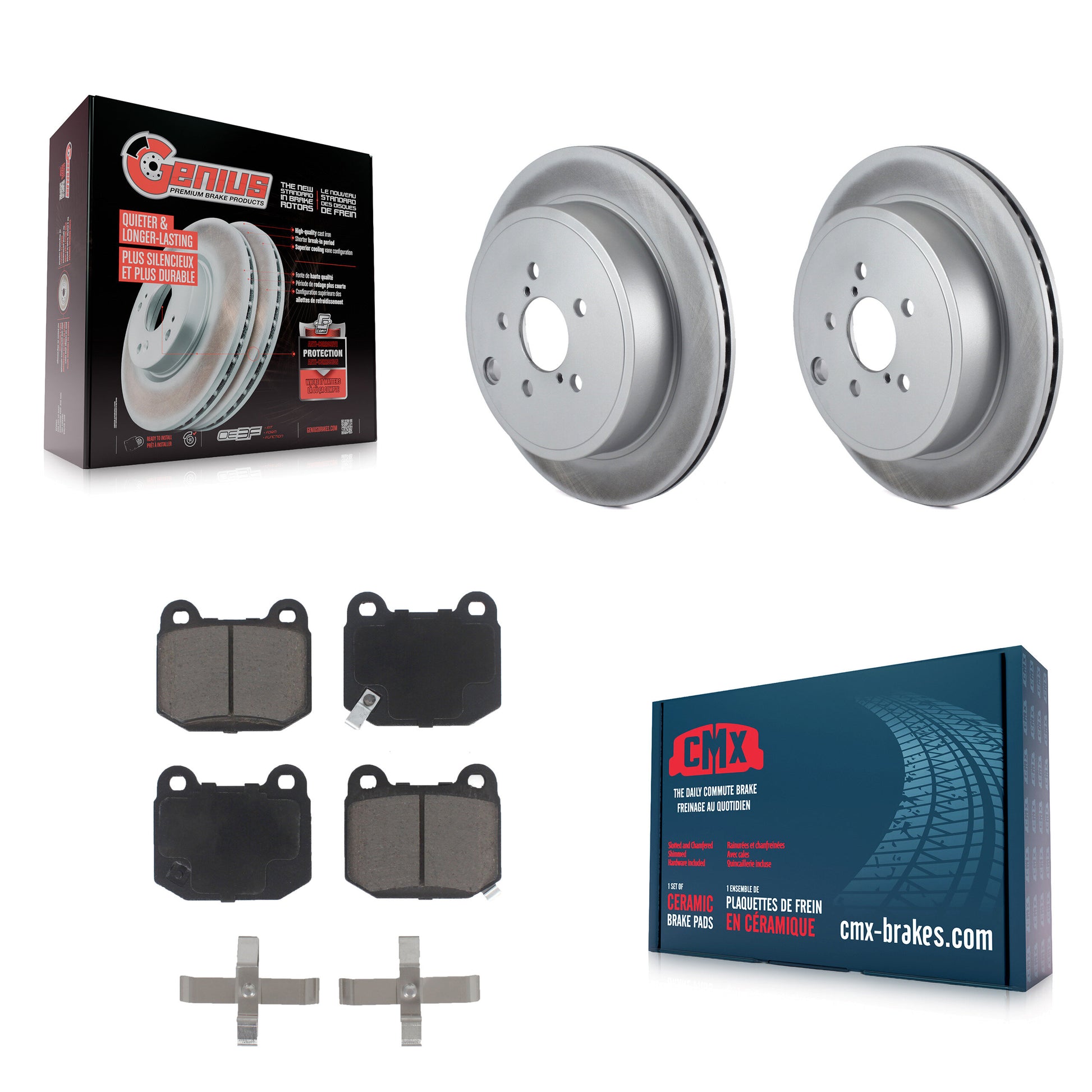 Transit Auto KGC-101826 Disc Brake Kit for 2017-2019 Toyota 86, Subaru BRZ - Rear