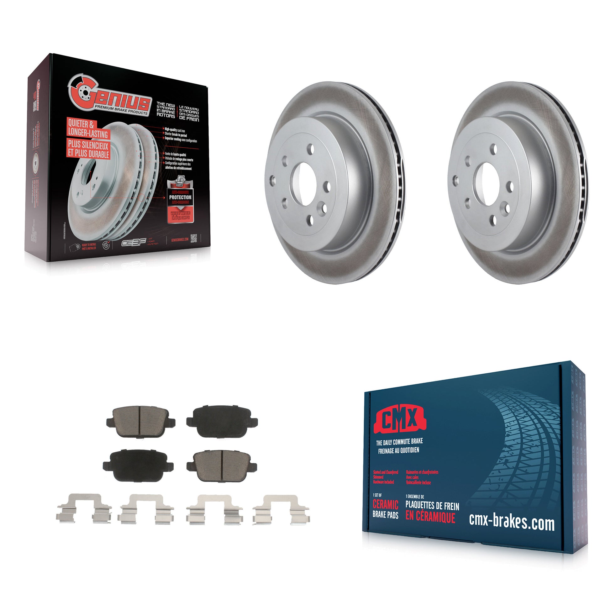 Transit Auto KGC-101840 Disc Brake Kit for 2008-2011 Land Rover LR2 - Rear