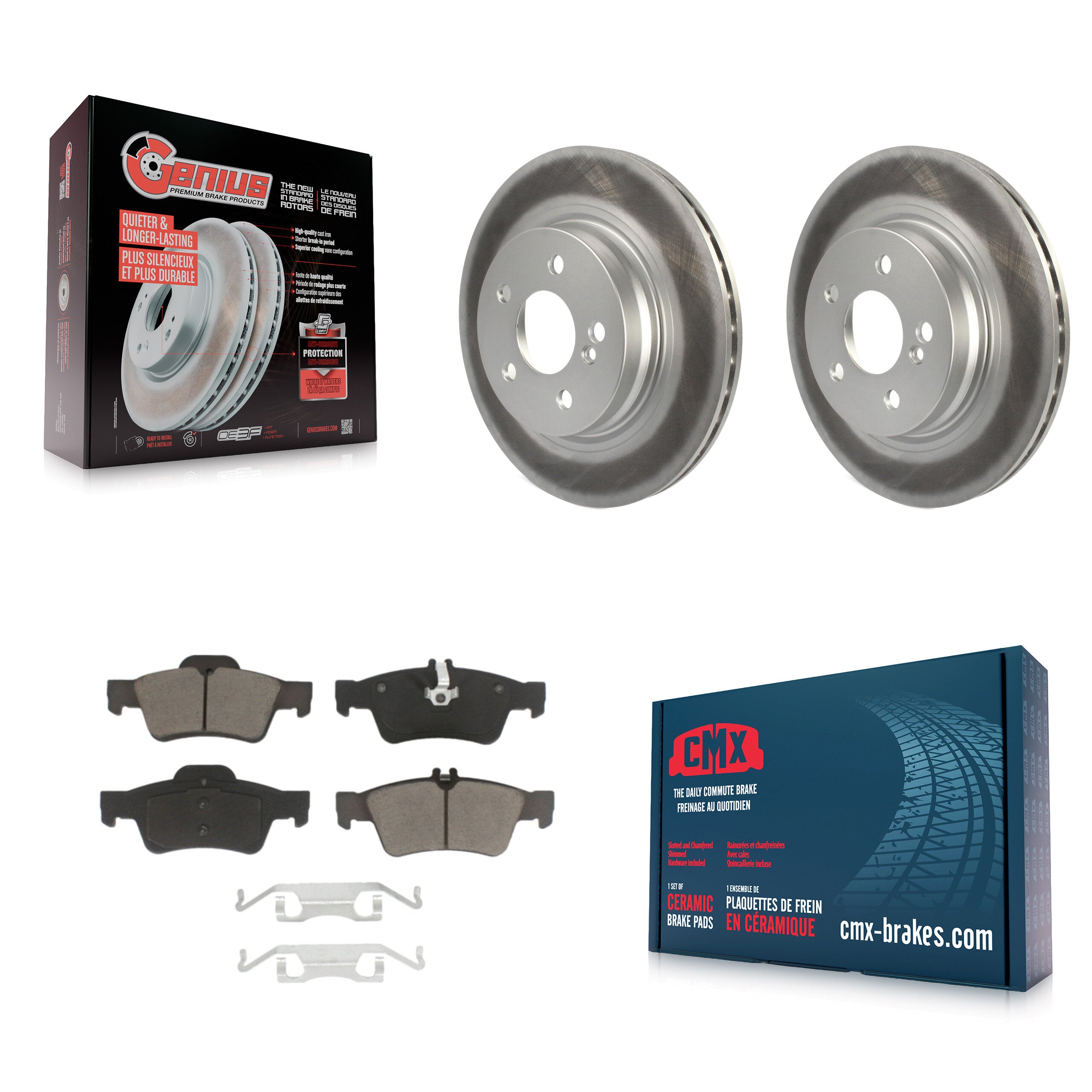 Transit Auto KGC-101844 Disc Brake Kit for 2010-2013 Mercedes-Benz E550 - Rear