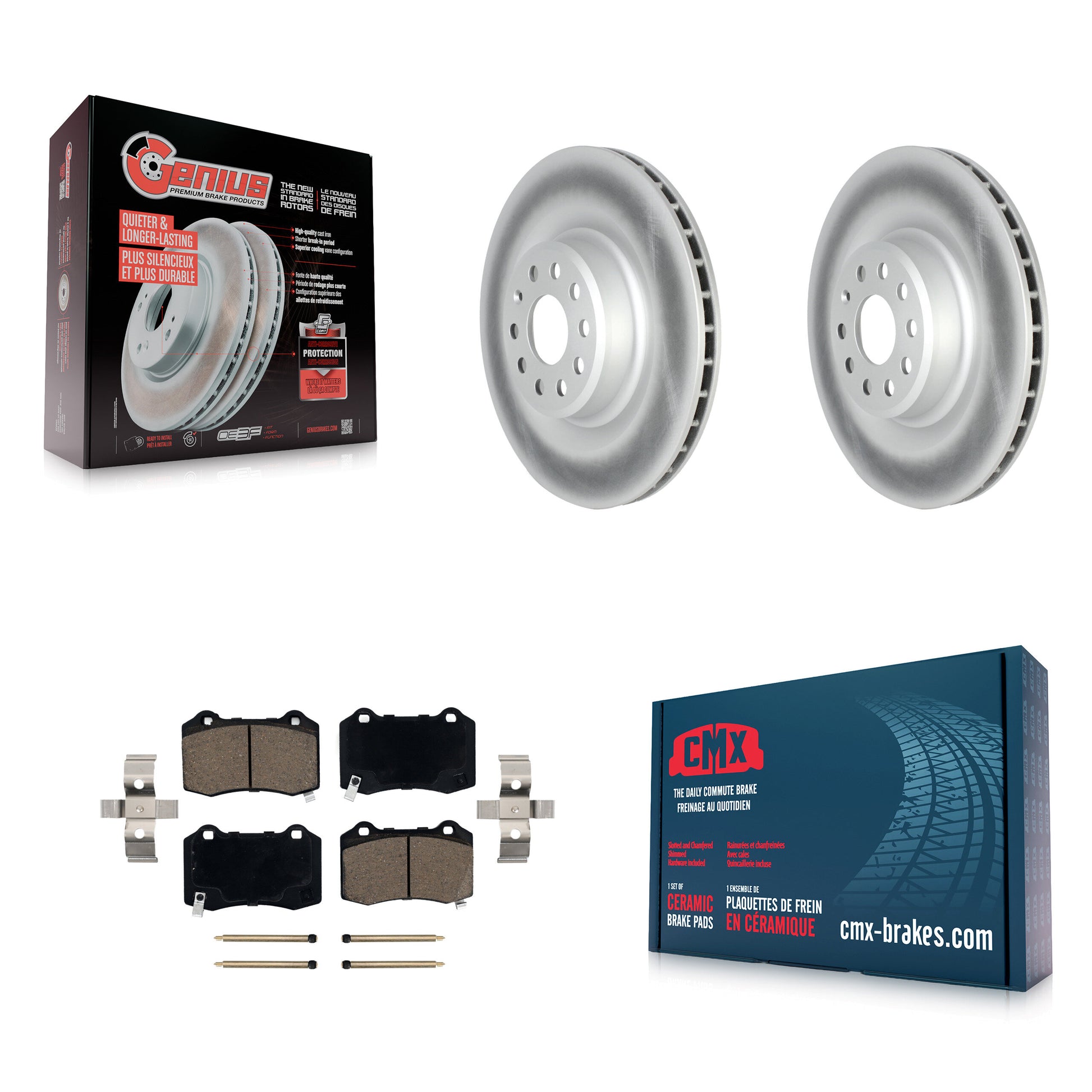 Transit Auto KGC-101851 Disc Brake Kit for 2016-2020 Tesla S, Tesla X - Rear