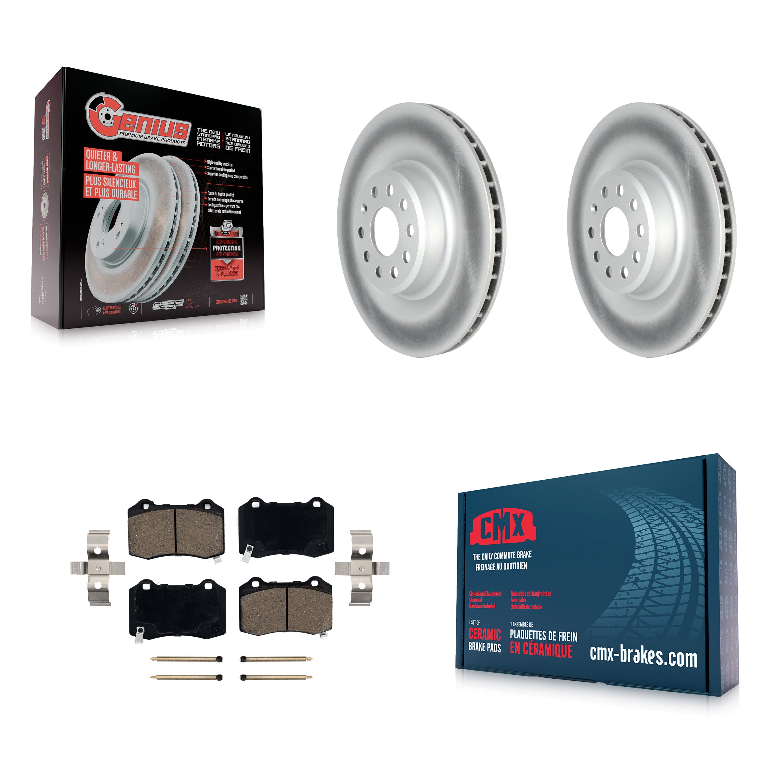 Transit Auto KGC-101851 Disc Brake Kit for 2016-2020 Tesla S, Tesla X - Rear