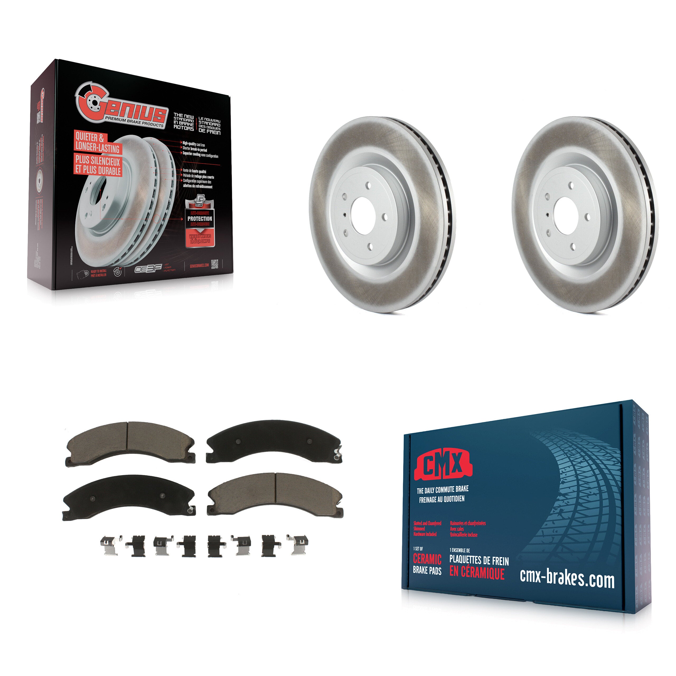 Transit Auto KGC-101852 Disc Brake Kit for 2012-2021 Nissan NV1500, Nissan NV2500, Nissan NV3500 - Rear