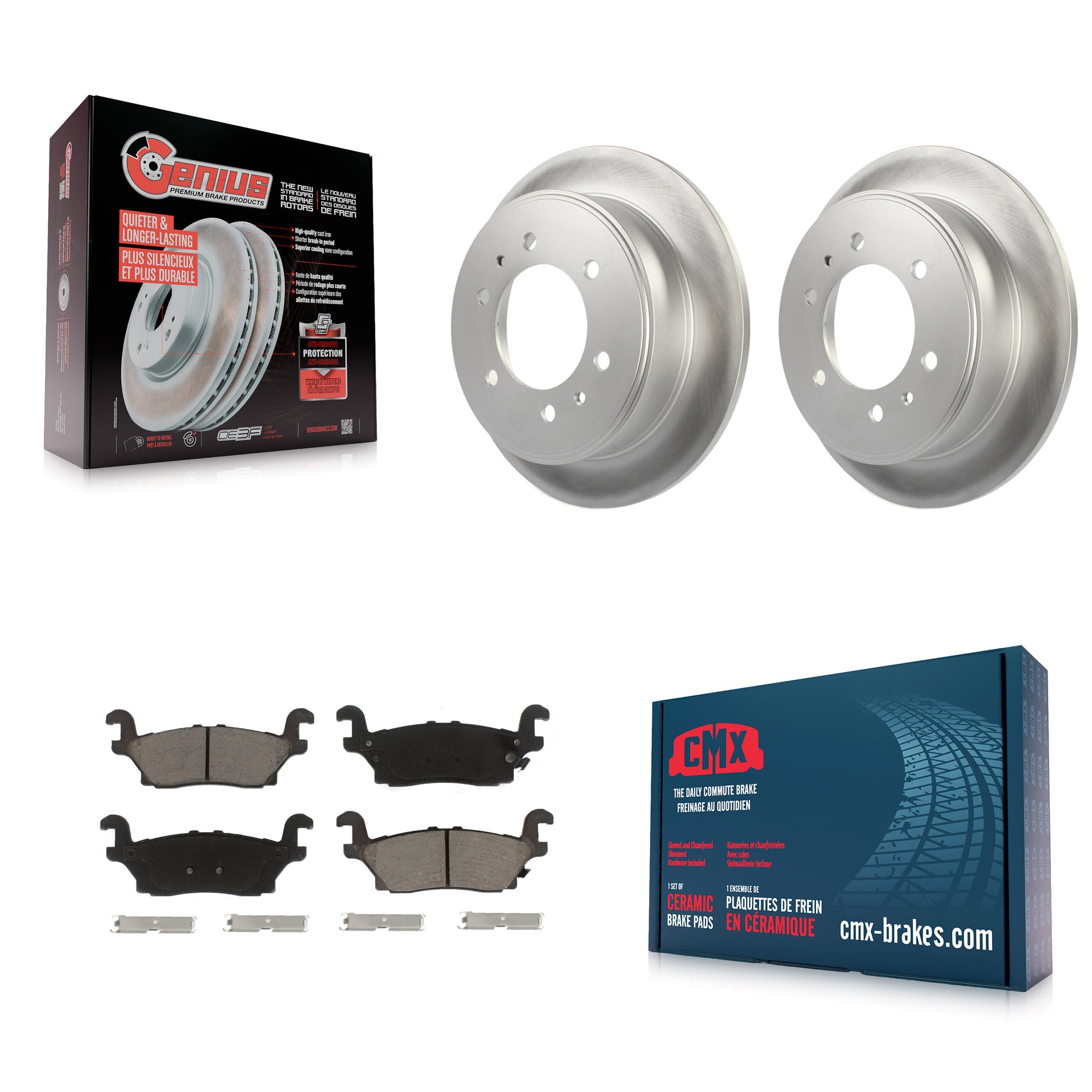 Transit Auto KGC-101853 Disc Brake Kit for 2006-2010 Hummer H3T, Hummer H3 - Rear