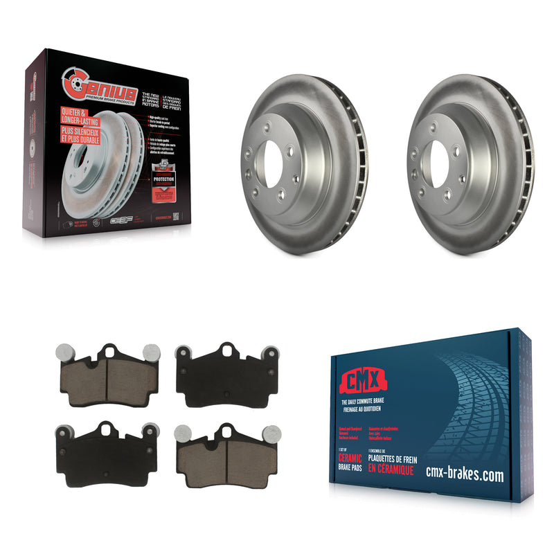 Transit Auto KGC-101856 Disc Brake Kit for 2003-2015 Audi Q7, Porsche Cayenne, Volkswagen Touareg - Rear