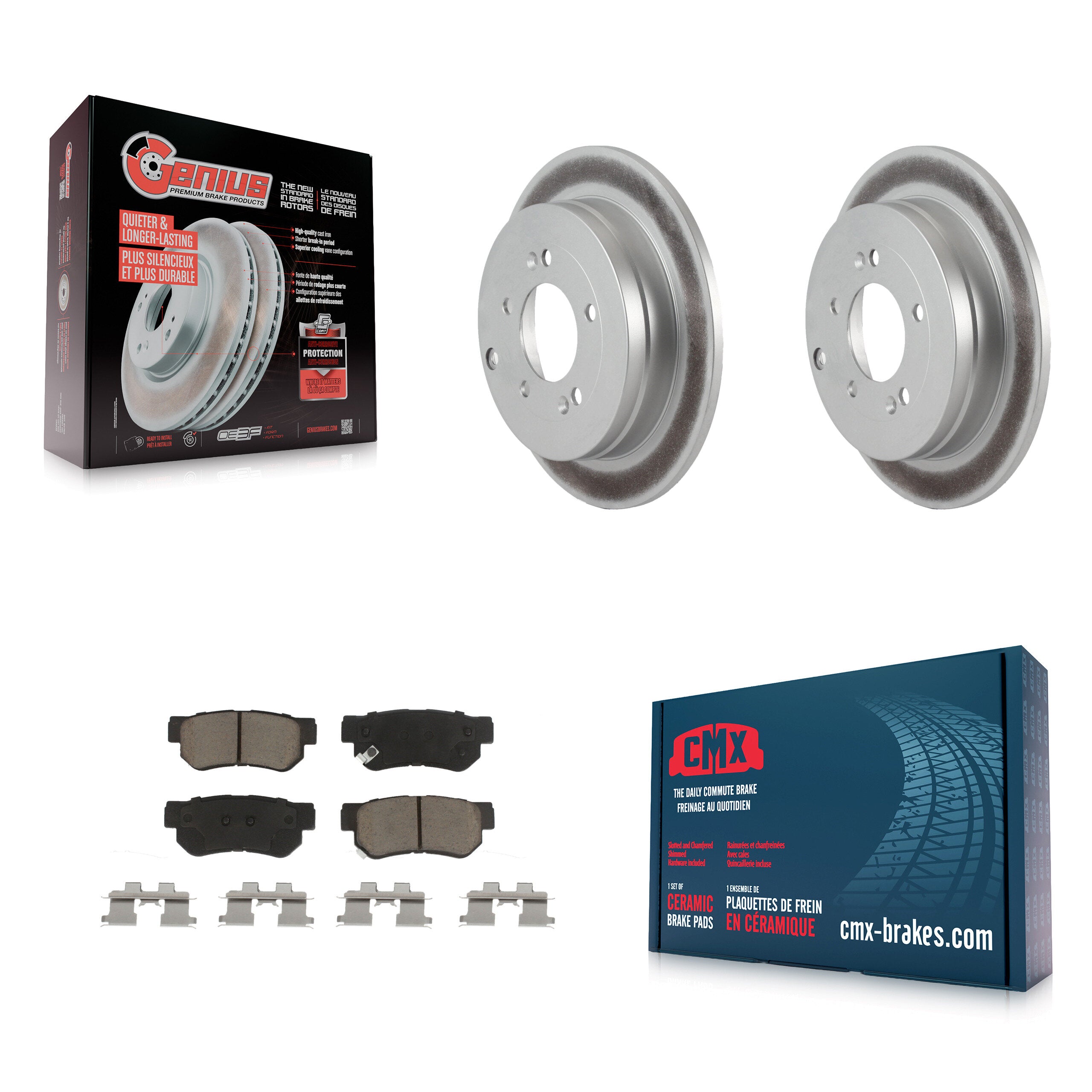 Transit Auto KGC-101861 Disc Brake Kit for 2006-2009 Hyundai Azera - Rear