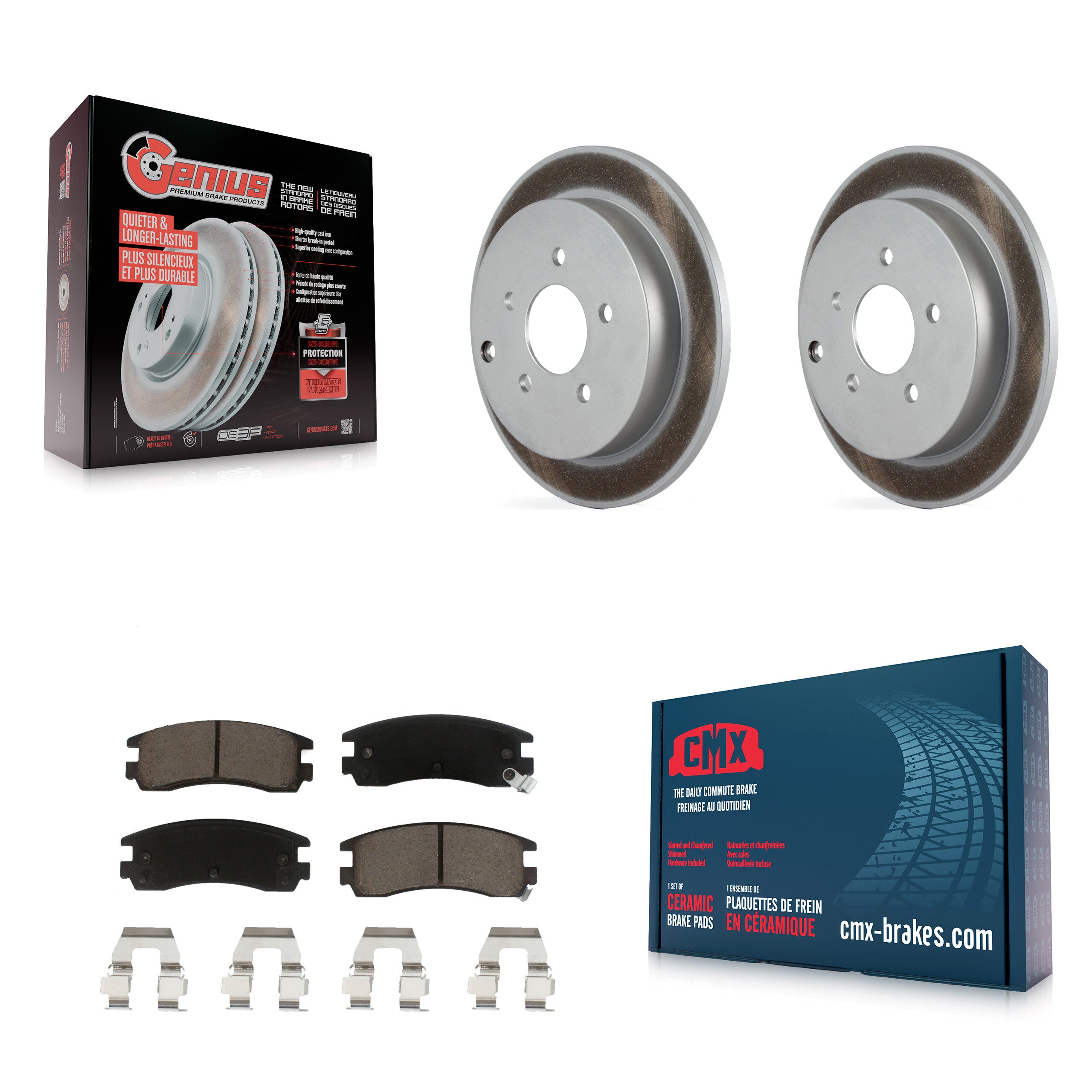 Transit Auto KGC-101869 Disc Brake Kit for 2001-2007 Buick Rendezvous, Chevrolet Venture and More - Rear