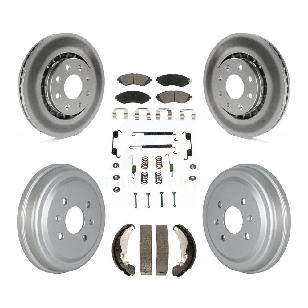 Transit Auto KGC-101905 Disc Brake Kit for 2004-2015 Chevrolet Spark, Pontiac G3 and More - Front and Rear