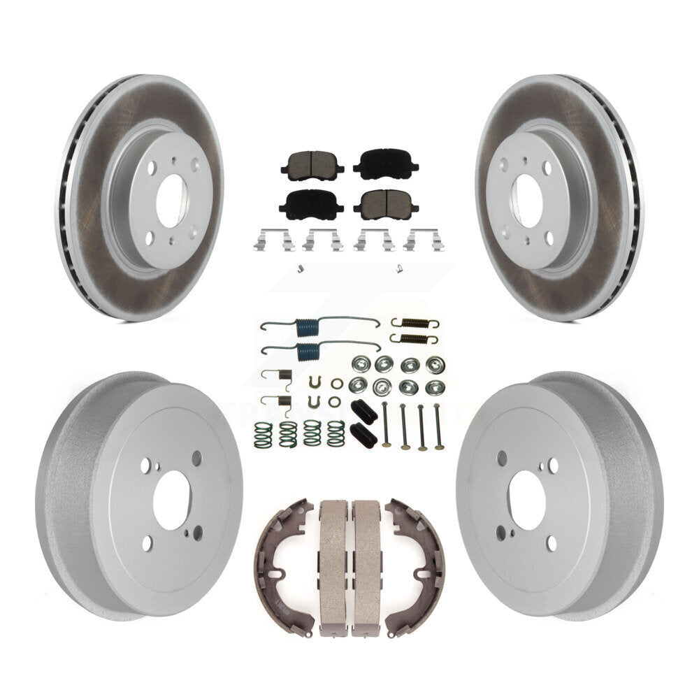 Transit Auto KGC-101907 Disc Brake Kit for 1998-2002 Chevrolet Prizm, Toyota Corolla - Front and Rear