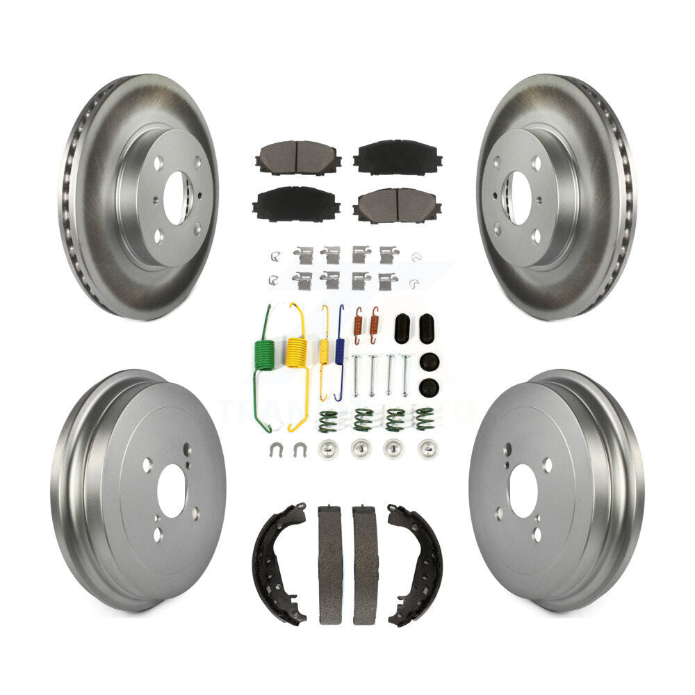 Transit Auto KGC-101950 Disc Brake Kit for 2006-2014 Toyota Yaris - Front and Rear