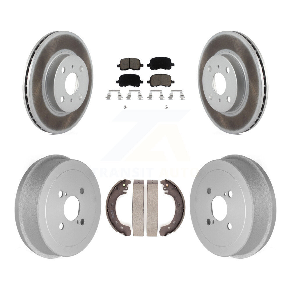 Transit Auto KGC-102007 Disc Brake Kit for 2002 Toyota Corolla - Front and Rear