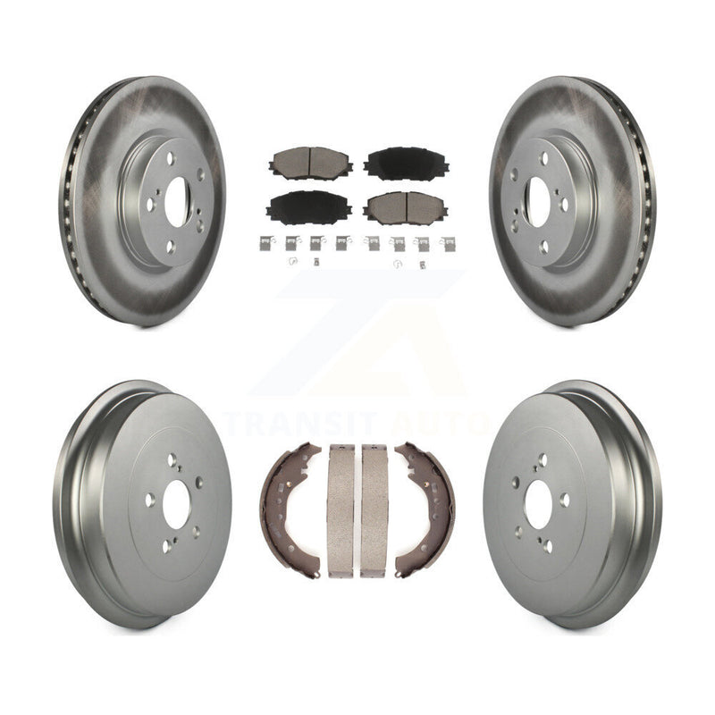 Transit Auto KGC-102013 Disc Brake Kit for 2009-2019 Toyota Corolla - Front and Rear