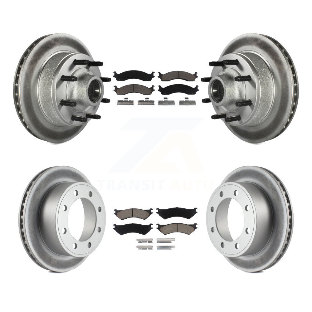 Transit Auto KGC-102031 Disc Brake Kit for 1998-2007 Ford E-350 Econoline, Ford E-250 and More - Front and Rear