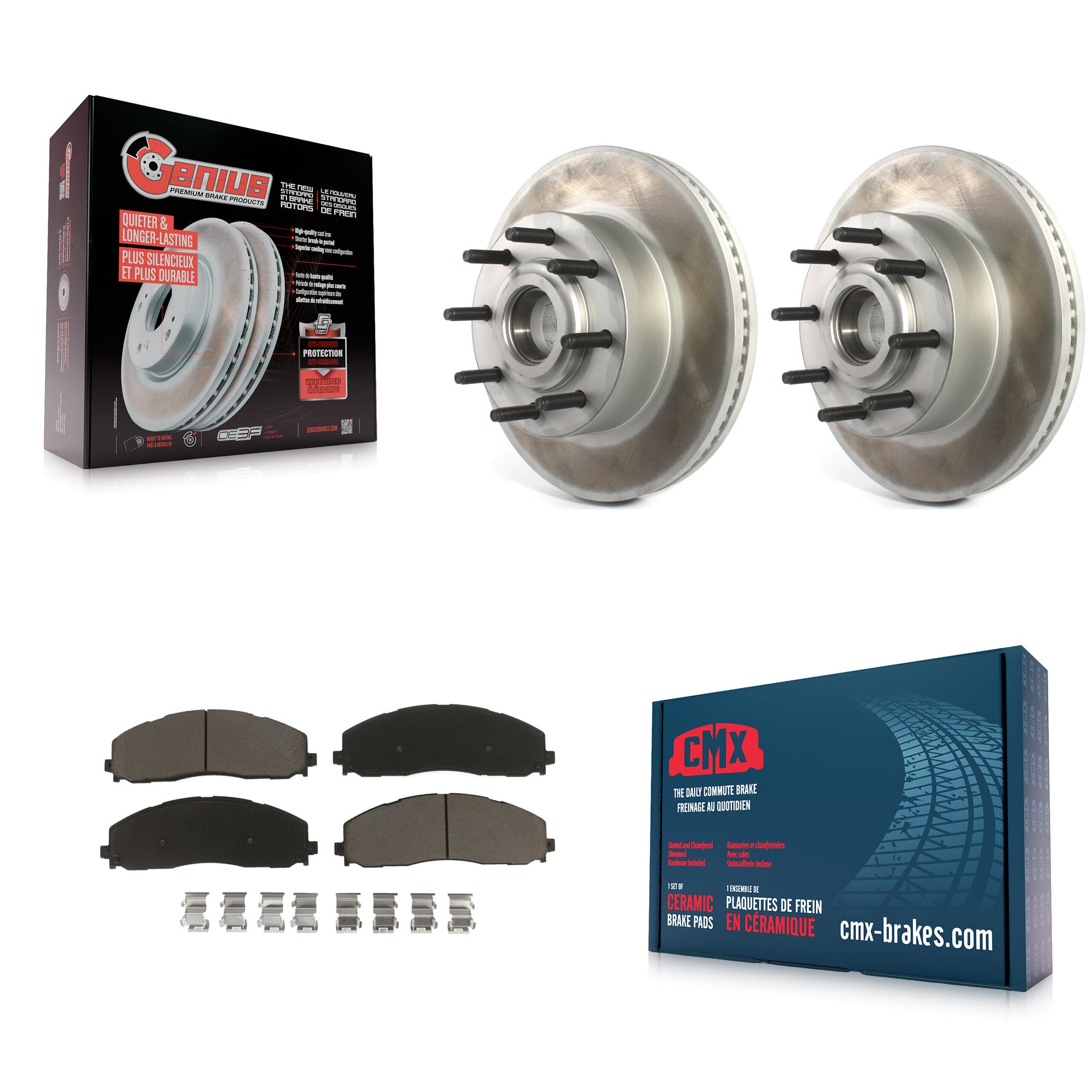 Transit Auto KGC-102040 Disc Brake Kit for 2013-2023 Ford F-250 Super Duty, Ford F-350 Super Duty - Front