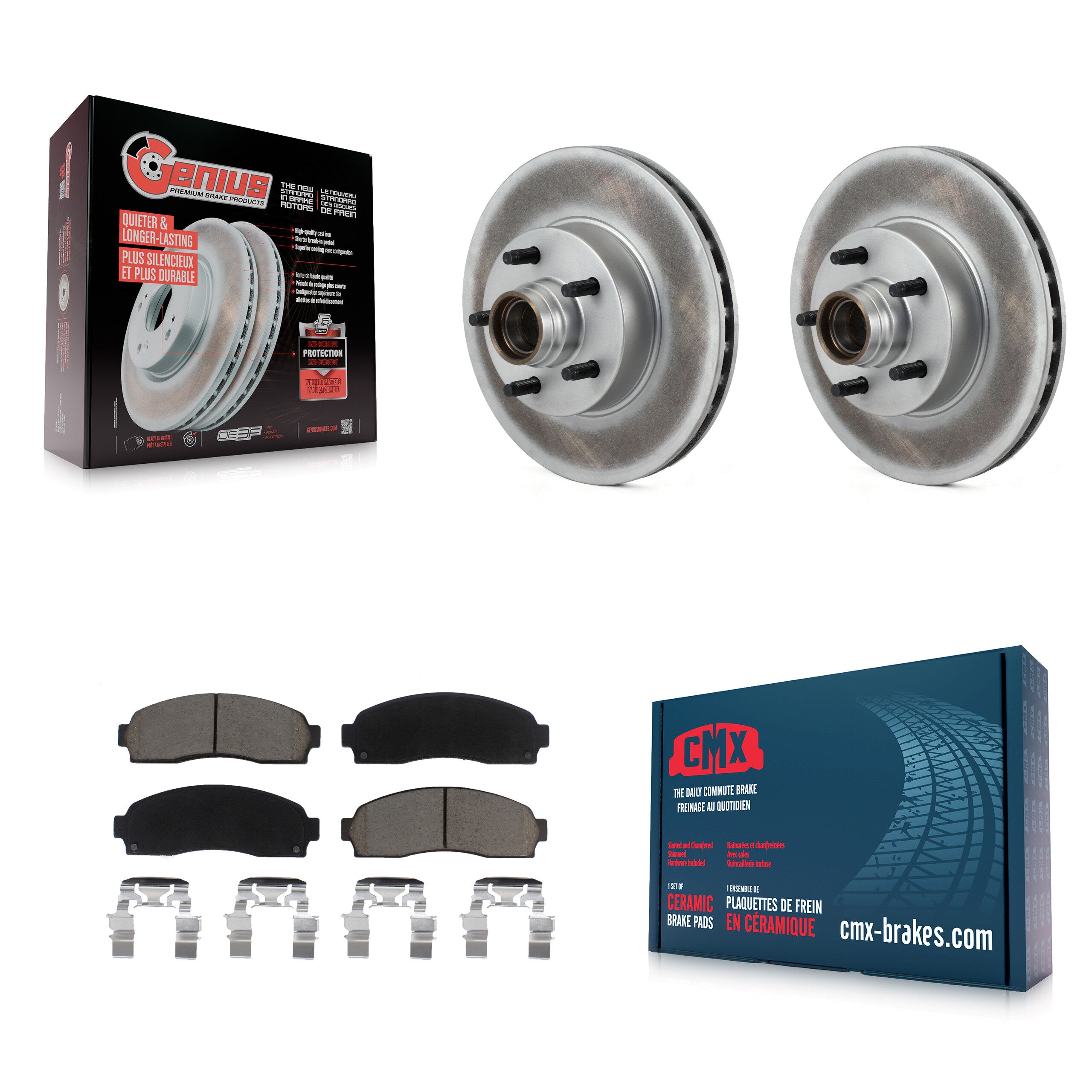 Transit Auto KGC-102046 Disc Brake Kit for 2010-2011 Ford Ranger - Front