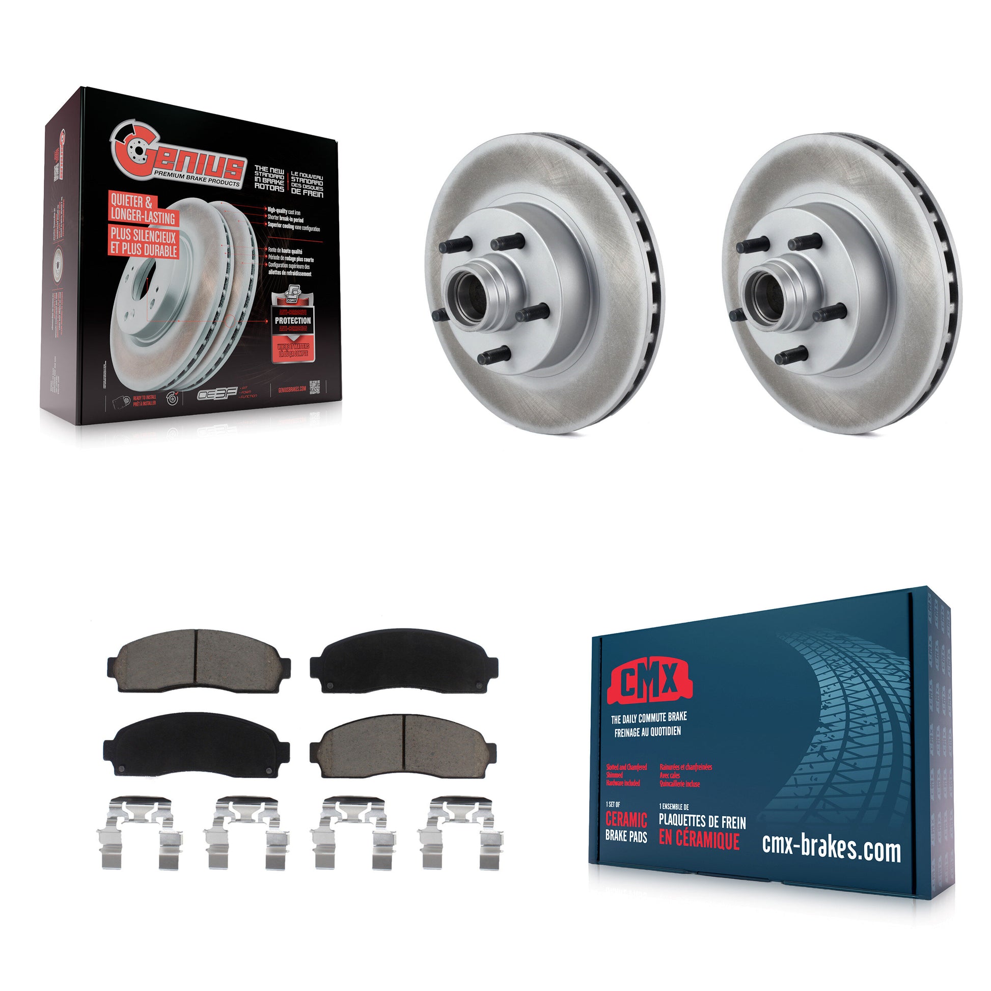 Transit Auto KGC-102048 Disc Brake Kit for 2003-2010 Ford Ranger, Mazda B2300 and More - Front