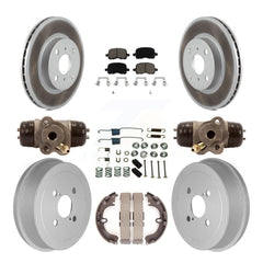 Transit Auto KGC-102070 Disc Brake Kit for 1998-2002 Chevrolet Prizm, Toyota Corolla - Front and Rear