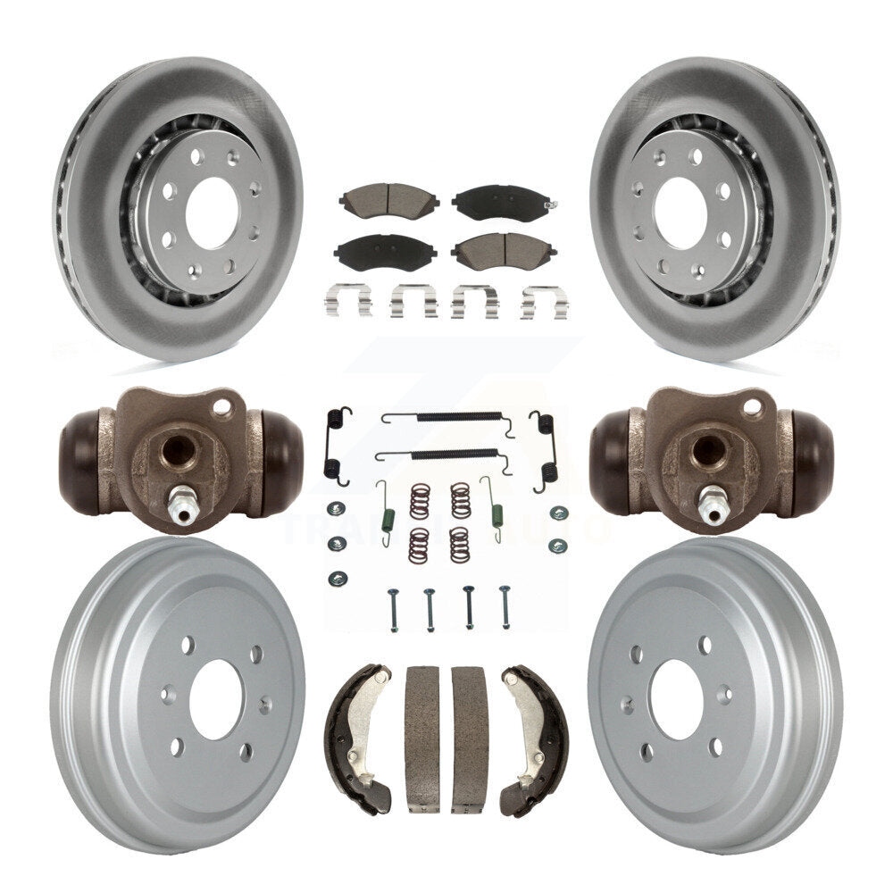 Transit Auto KGC-102104 Disc Brake Kit for 2004-2015 Chevrolet Spark, Pontiac G3 and More - Front and Rear
