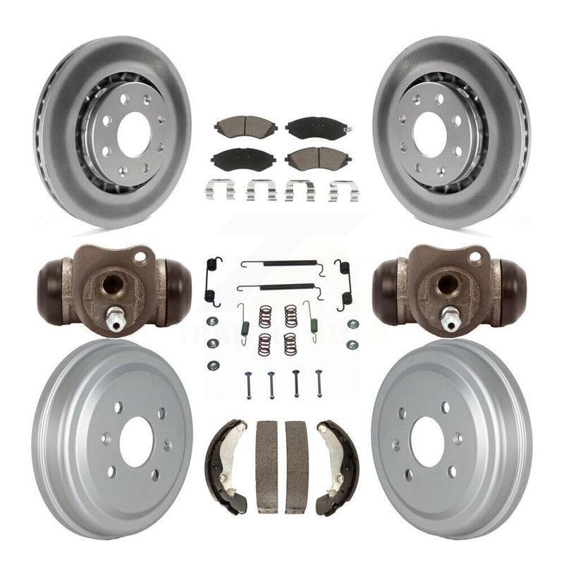 Transit Auto KGC-102104 Disc Brake Kit for 2004-2015 Chevrolet Spark, Pontiac G3 and More - Front and Rear
