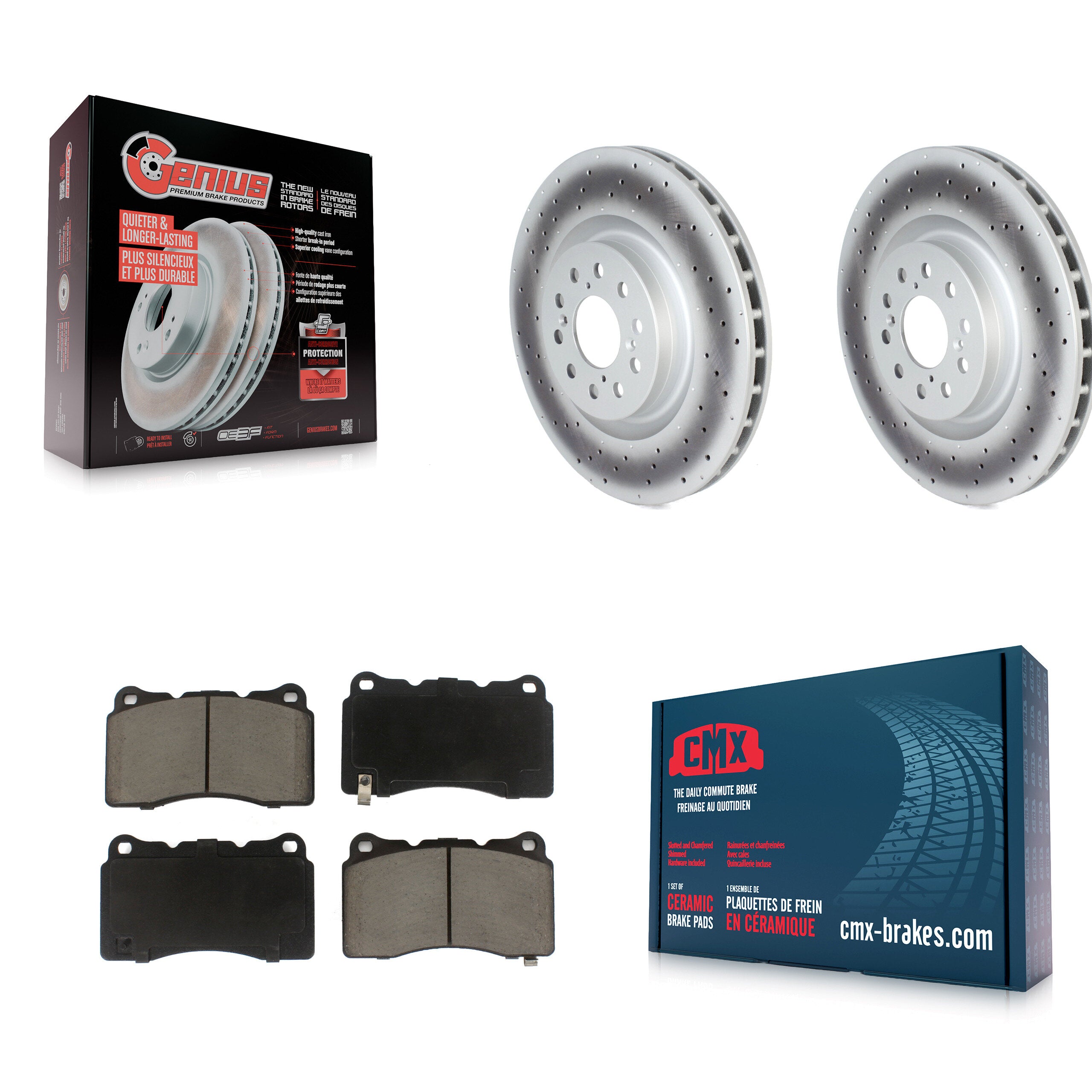Transit Auto KGC-102126 Disc Brake Kit for 2017-2020 Honda Civic - Front