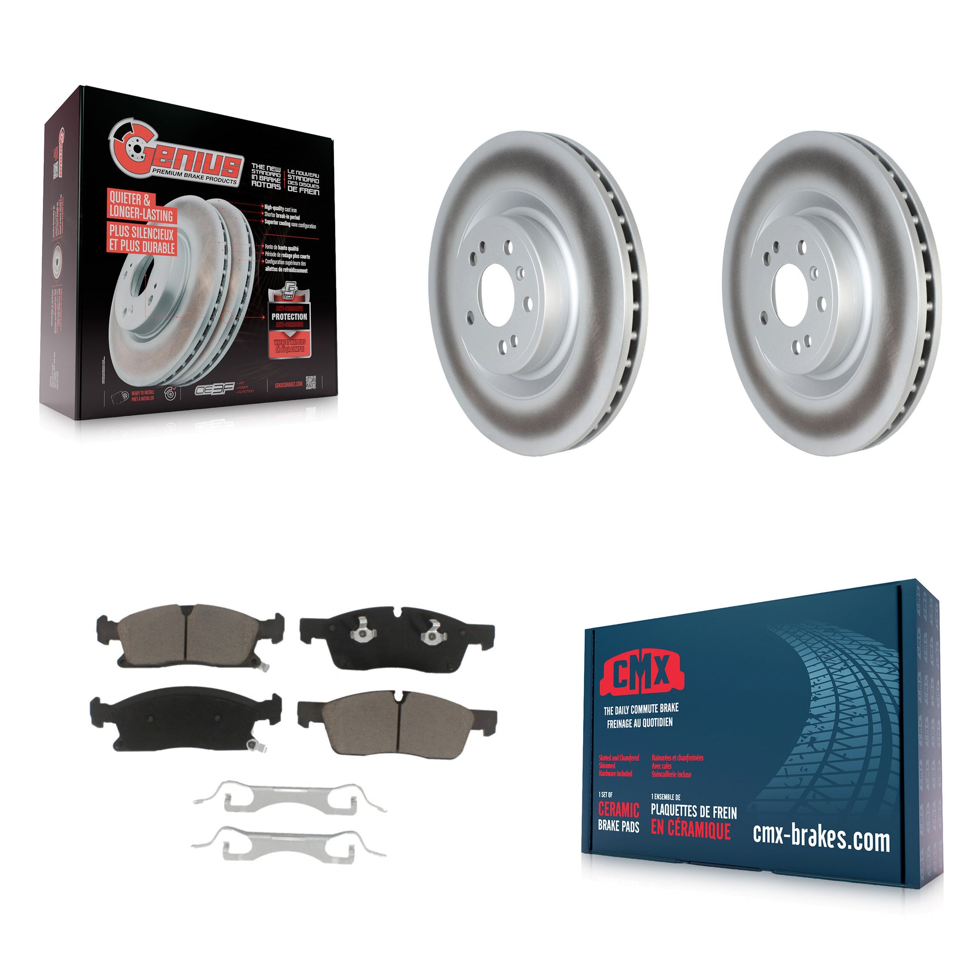 Transit Auto KGC-102128 Disc Brake Kit for 2012-2018 Mercedes-Benz GLE300d, Mercedes-Benz GLE350 and More - Front