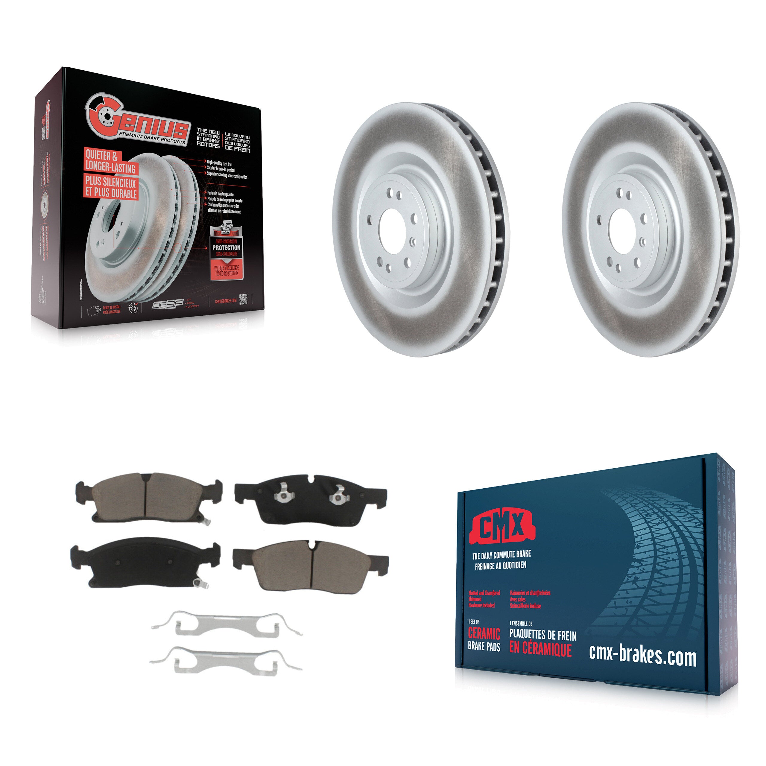 Transit Auto KGC-102129 Disc Brake Kit for 2012-2019 Mercedes-Benz GLE400, Mercedes-Benz GLS450 and More - Front