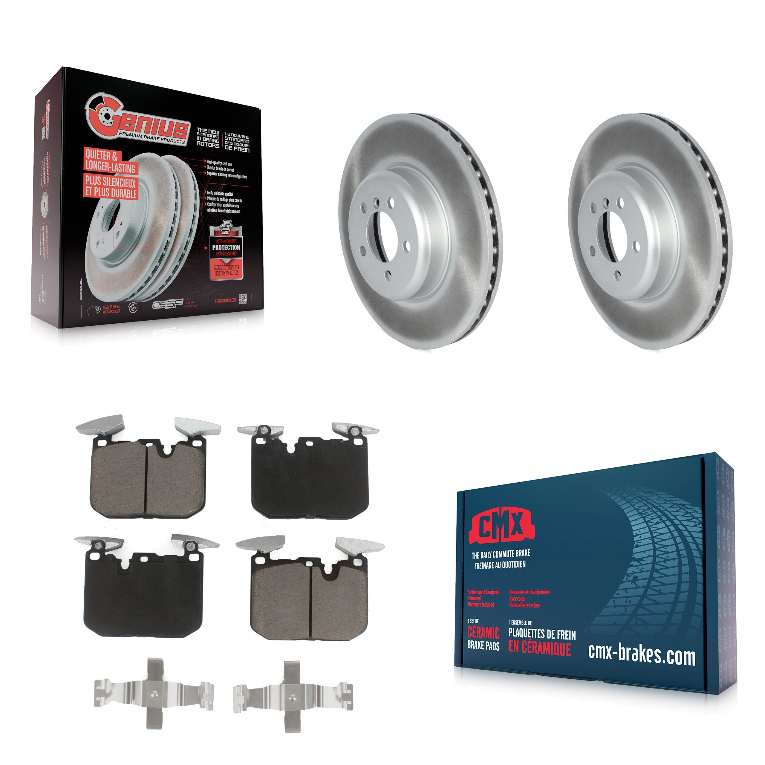 Transit Auto KGC-102138 Disc Brake Kit for 2012-2020 BMW 340i, BMW 340i xDrive and More - Front