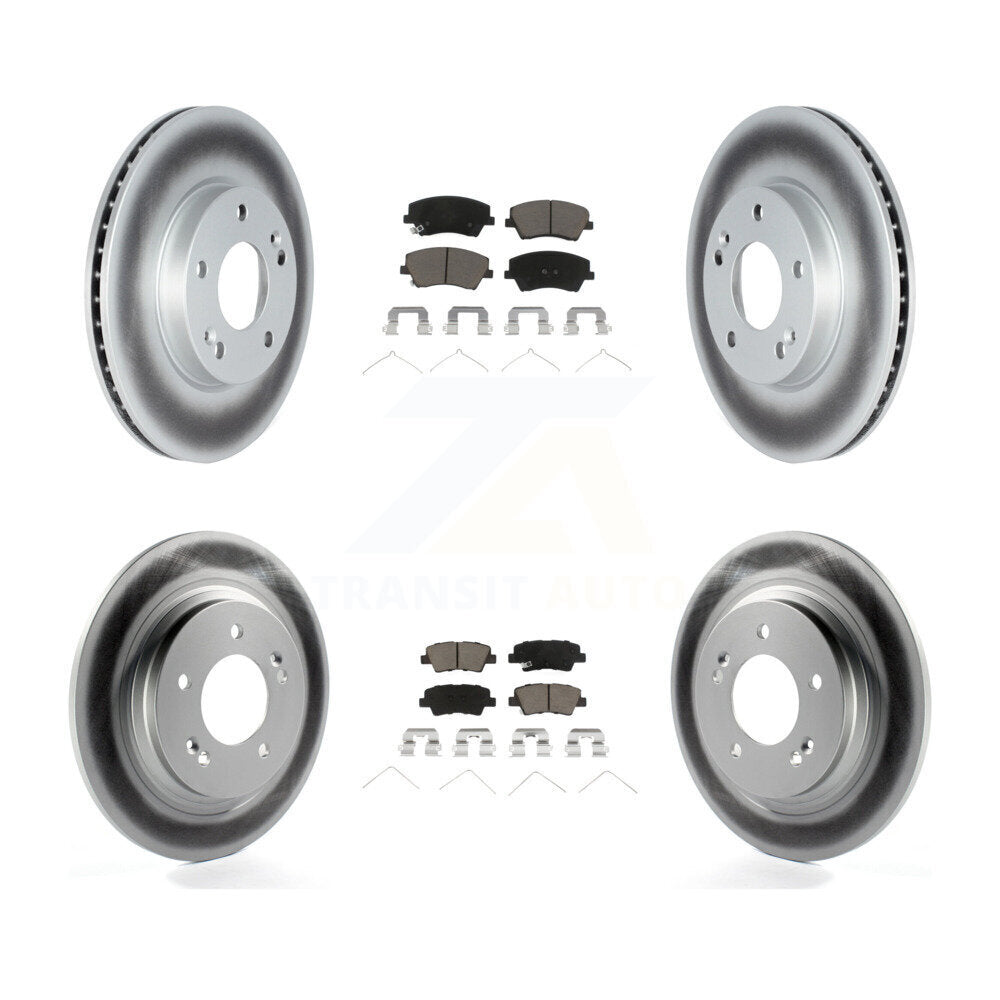 Transit Auto KGC-102142 Disc Brake Kit for 2017-2019 Kia Niro, Hyundai Ioniq - Front and Rear
