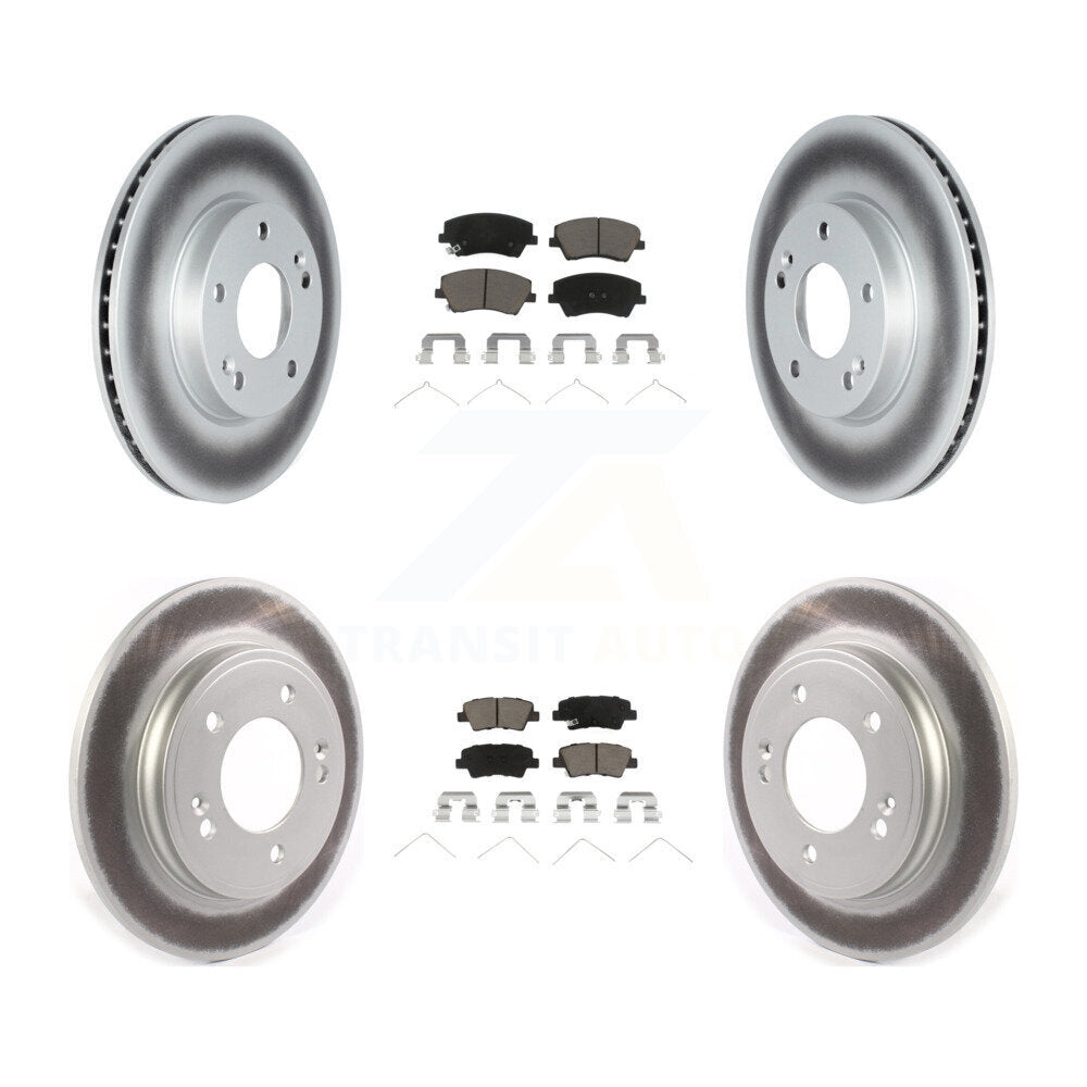 Transit Auto KGC-102143 Disc Brake Kit for 2017-2022 Kia Niro, Hyundai Ioniq - Front and Rear