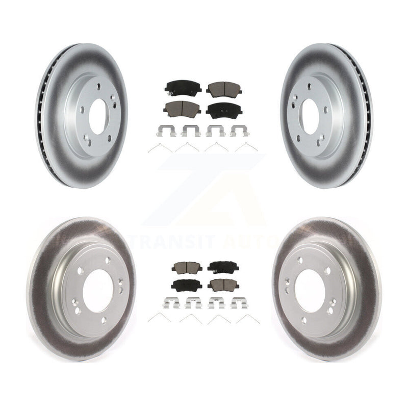 Transit Auto KGC-102143 Disc Brake Kit for 2017-2022 Kia Niro, Hyundai Ioniq - Front and Rear