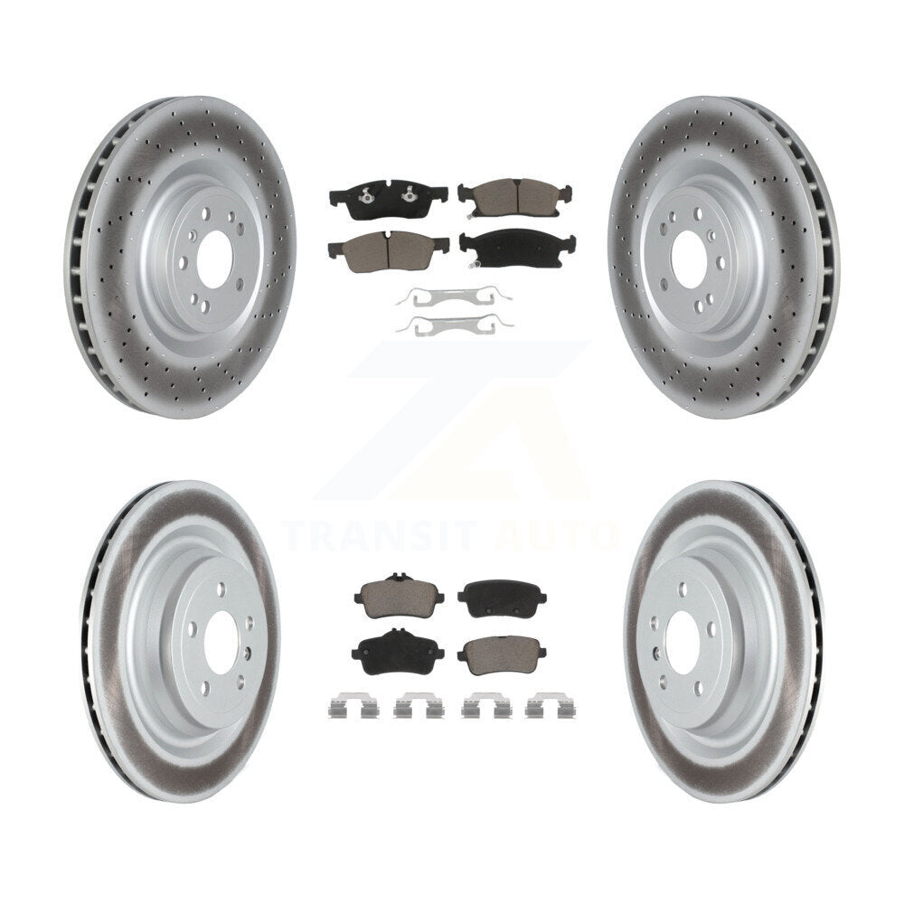 Transit Auto KGC-102155 Disc Brake Kit for 2015-2019 Mercedes-Benz GLS450, Mercedes-Benz ML250 - Front and Rear
