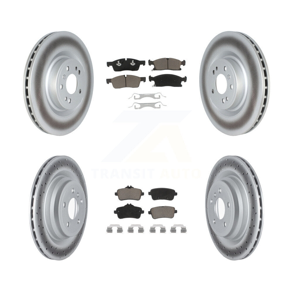 Transit Auto KGC-102157 Disc Brake Kit for 2016-2018 Mercedes-Benz GLE400 - Front and Rear