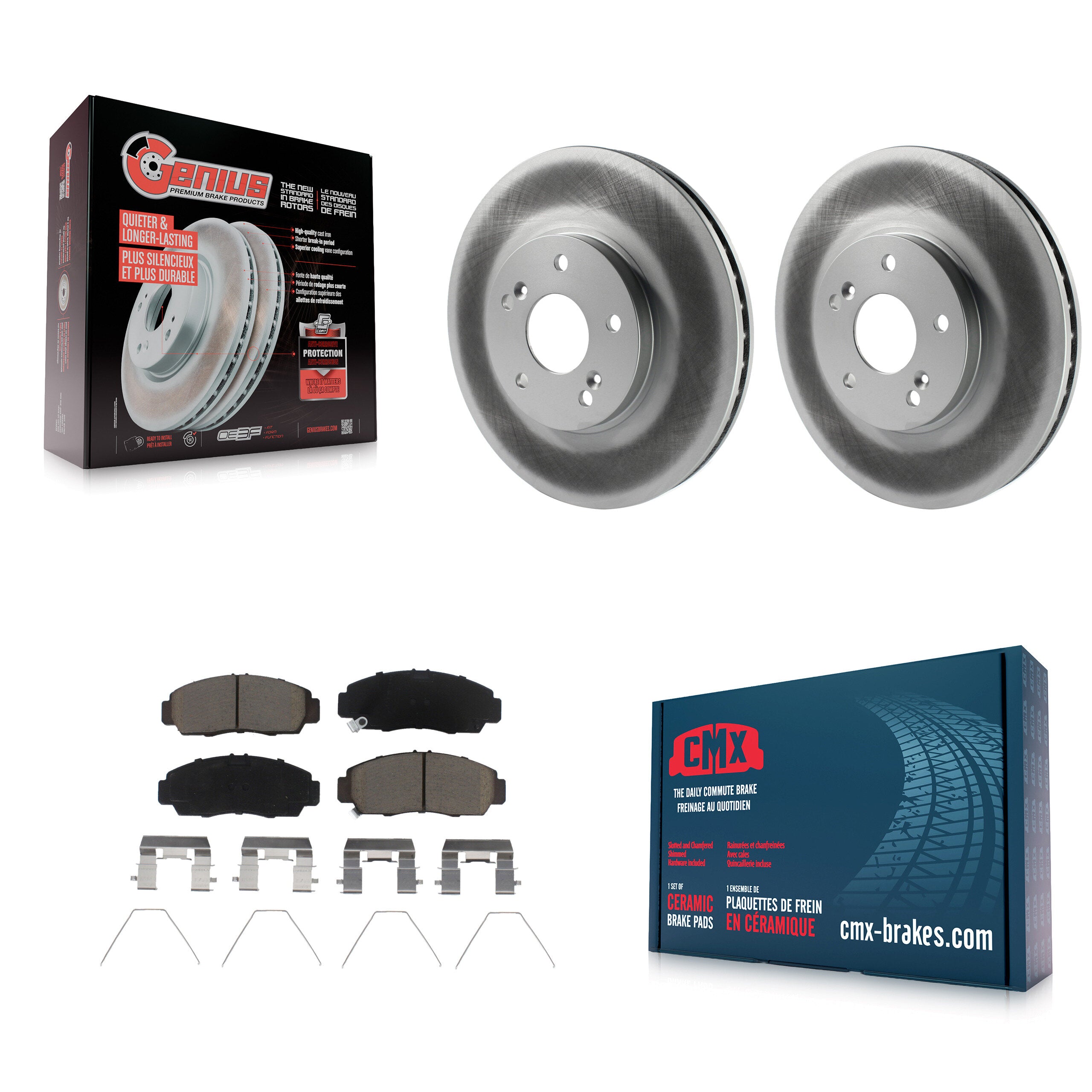 Transit Auto KGC-102189 Disc Brake Kit for 2010-2014 Honda Accord, Acura TSX - Front