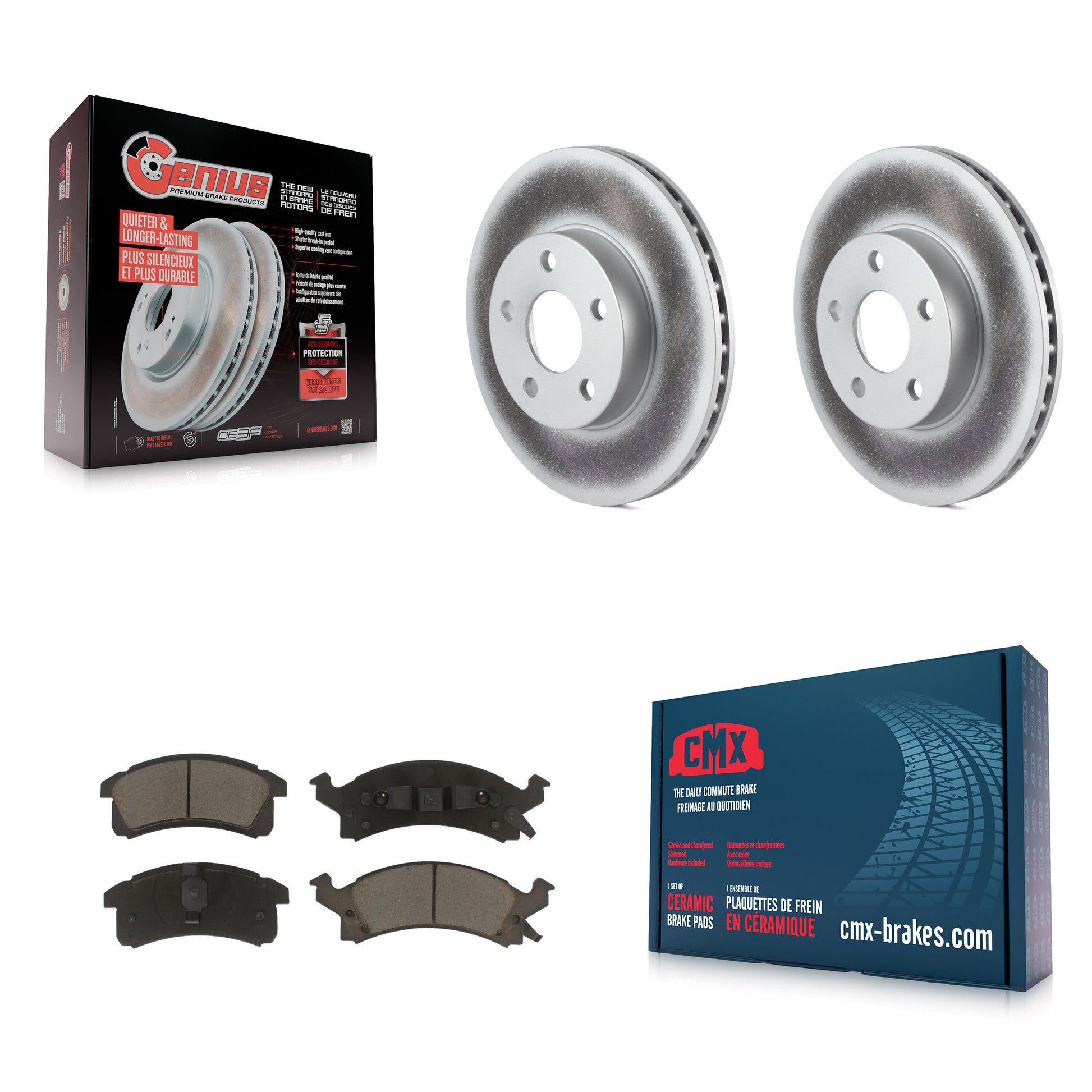 Transit Auto KGC-102192 Disc Brake Kit for 1990-2005 Pontiac Sunfire, Chevrolet Beretta and More - Front