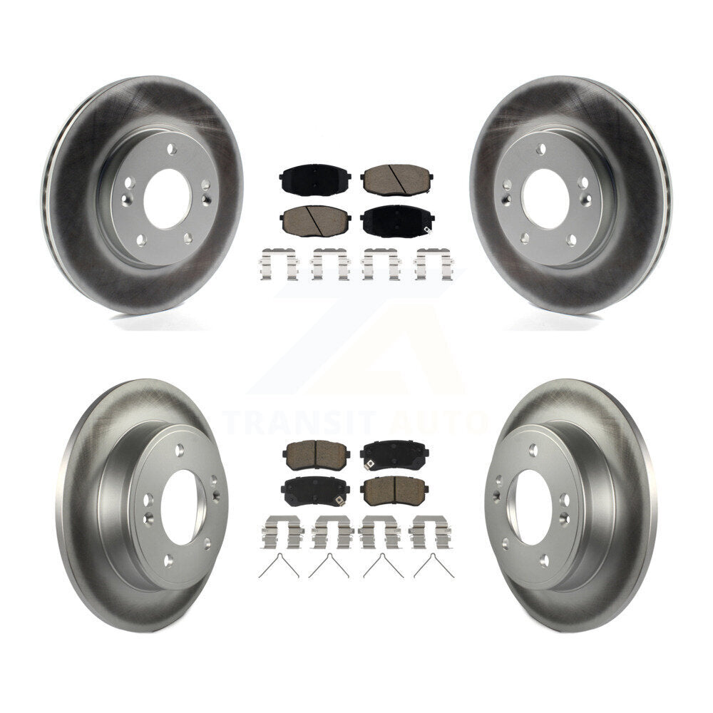 Transit Auto KGC-102193 Disc Brake Kit for 2018-2023 Hyundai Kona, Kia Seltos - Front and Rear