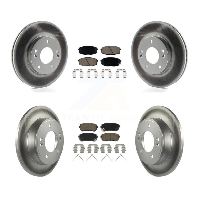 Transit Auto KGC-102193 Disc Brake Kit for 2018-2023 Hyundai Kona, Kia Seltos - Front and Rear