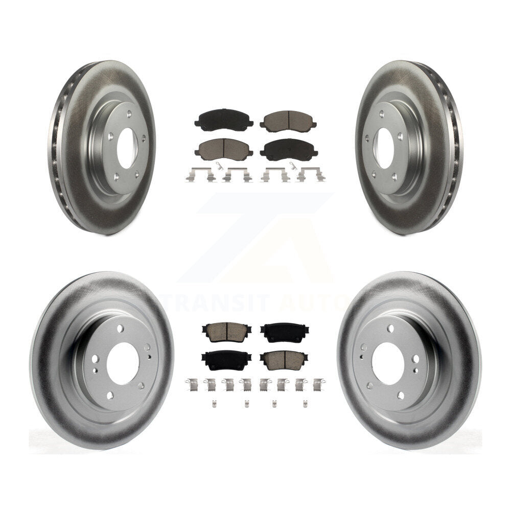 Transit Auto KGC-102196 Disc Brake Kit for 2017-2020 Mitsubishi Outlander - Front and Rear