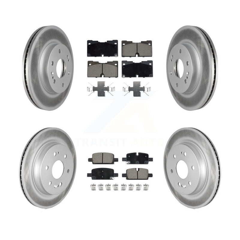Transit Auto KGC-102197 Disc Brake Kit for 2019-2024 Chevrolet Silverado 1500 LTD, GMC Sierra 1500 Limited and More - Front and Rear