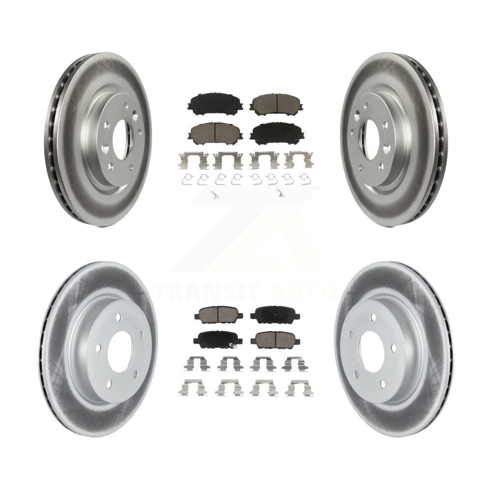 Transit Auto KGC-102205 Disc Brake Kit for 2017-2019 Nissan Rogue Sport, Nissan Qashqai - Front and Rear