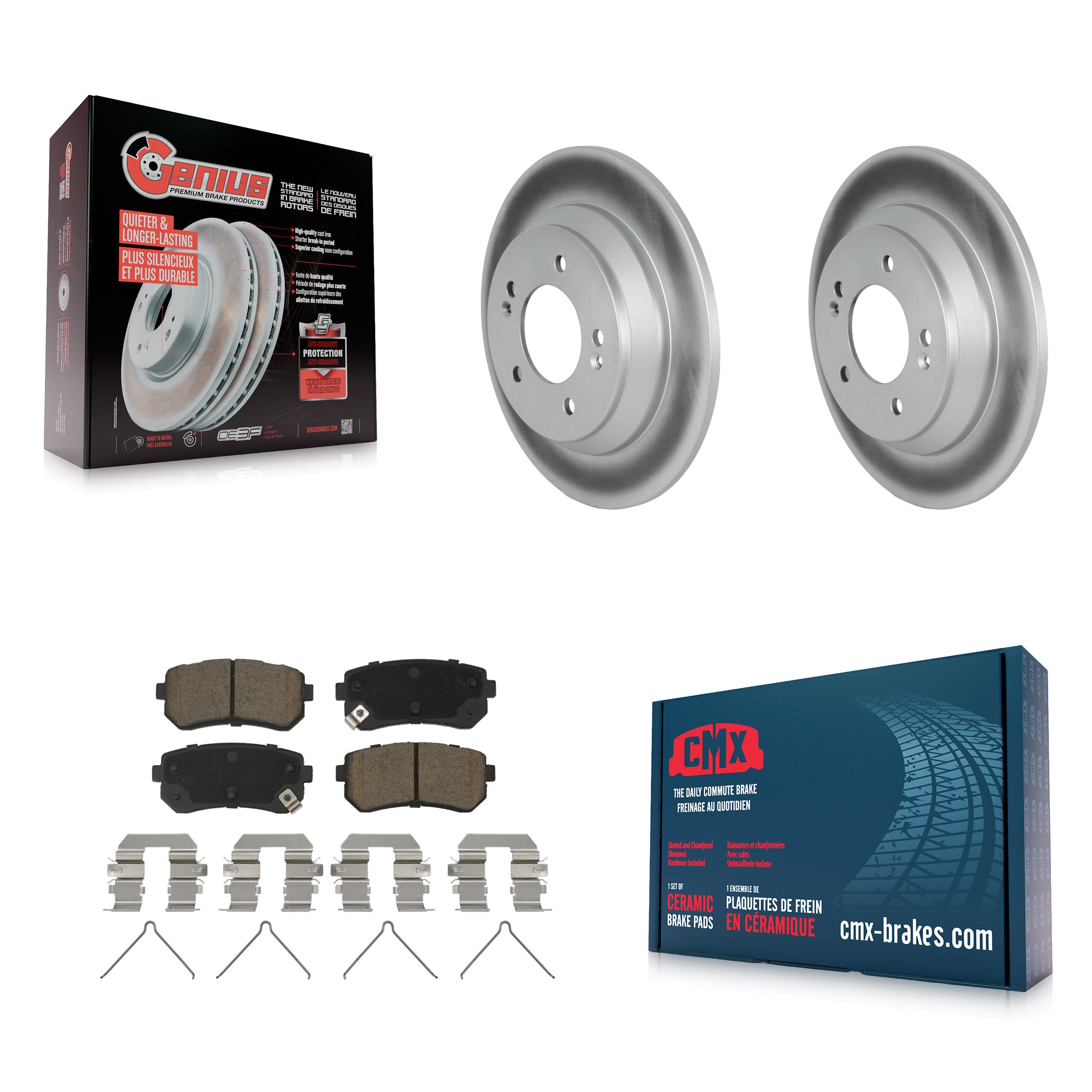 Transit Auto KGC-102207 Disc Brake Kit for 2018-2023 Hyundai Kona - Rear