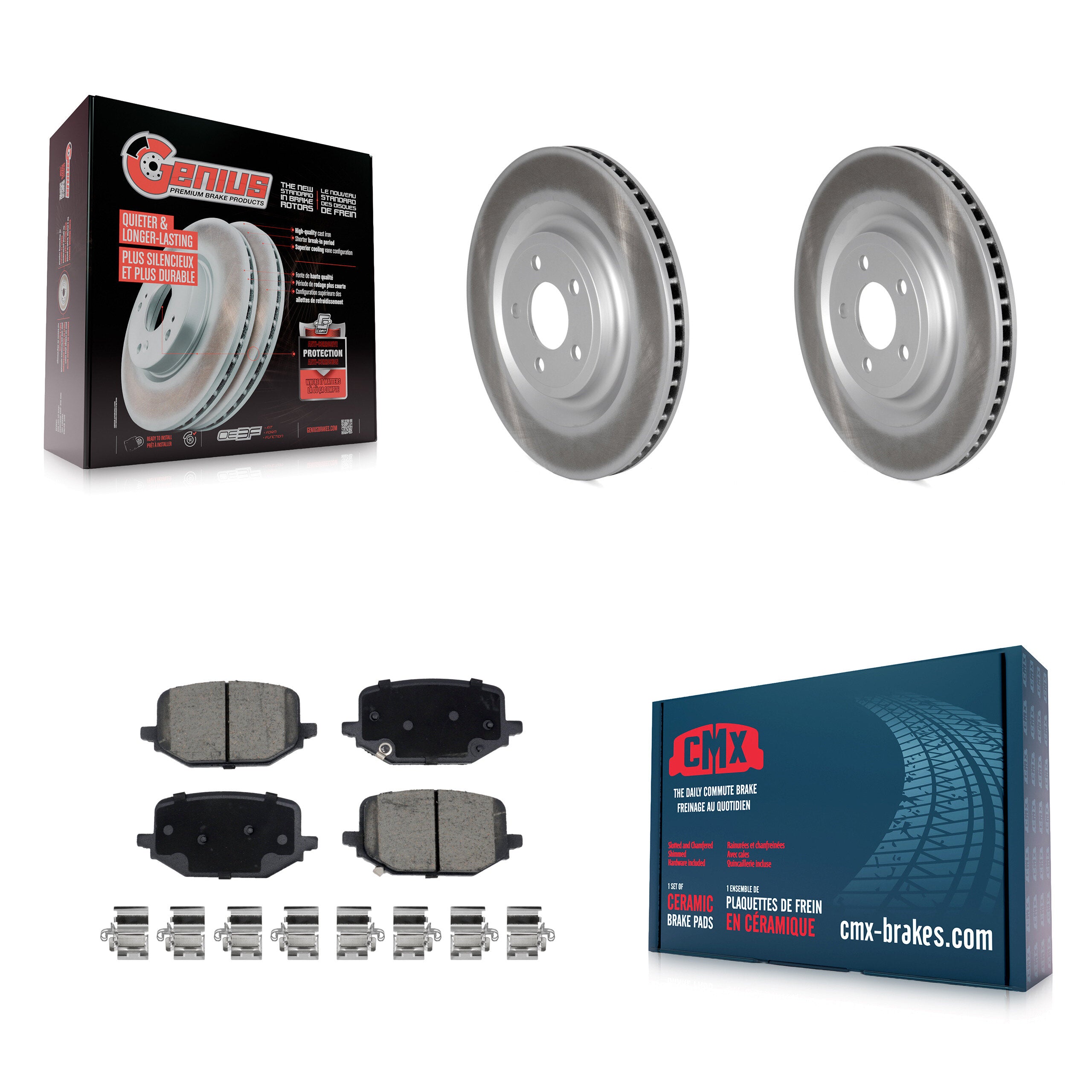 Transit Auto KGC-102210 Disc Brake Kit for 2020-2024 Ford Explorer, Ford Police Interceptor Utility, Lincoln Aviator - Rear