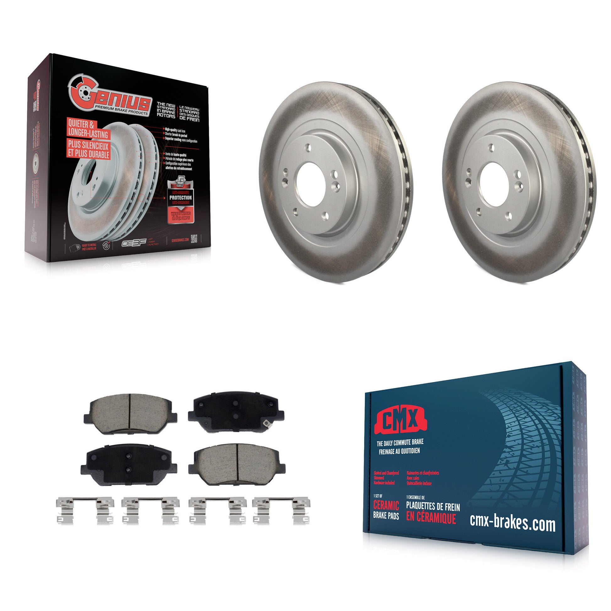 Transit Auto KGC-102224 Disc Brake Kit for 2019-2020 Hyundai Santa Fe - Front