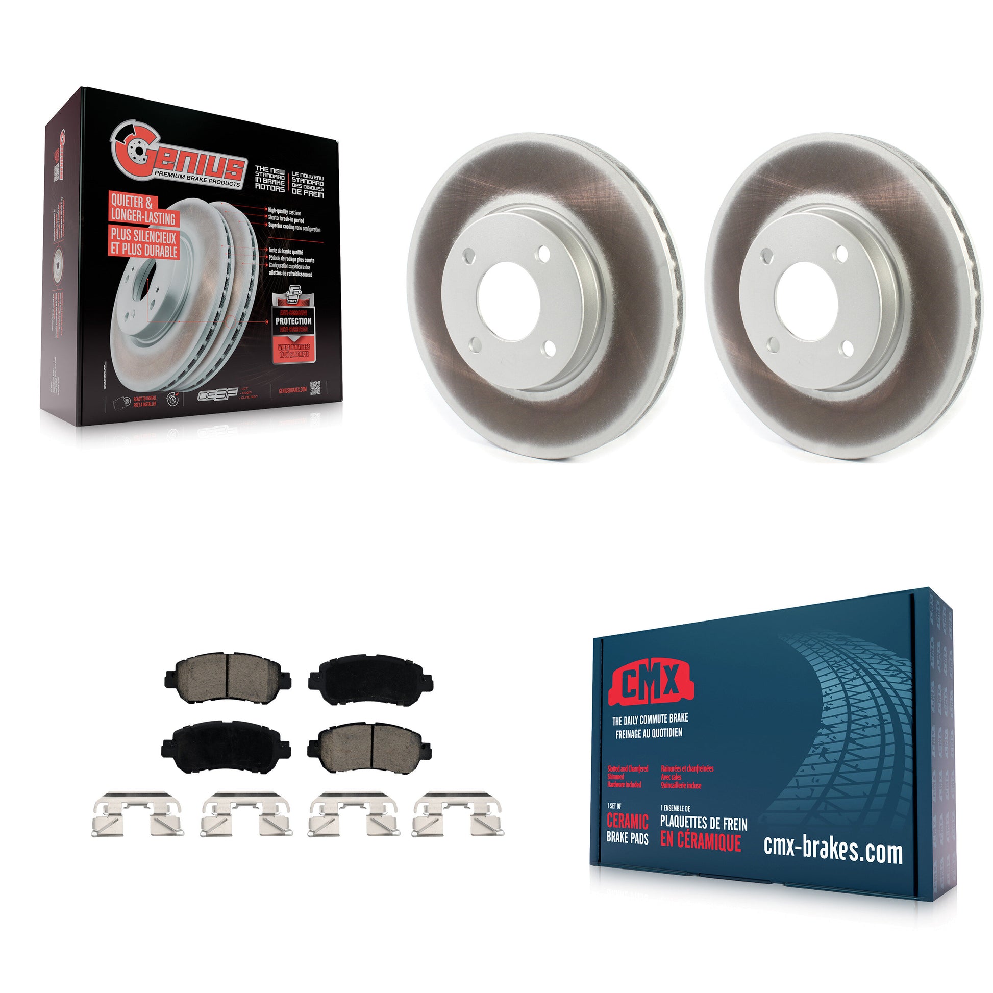 Transit Auto KGC-102226 Disc Brake Kit for 2018-2024 Nissan Kicks, Nissan Versa - Front