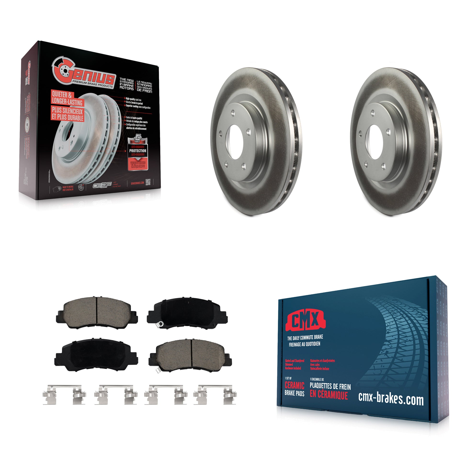 Transit Auto KGC-102228 Disc Brake Kit for 2018-2024 Mitsubishi Eclipse Cross - Front