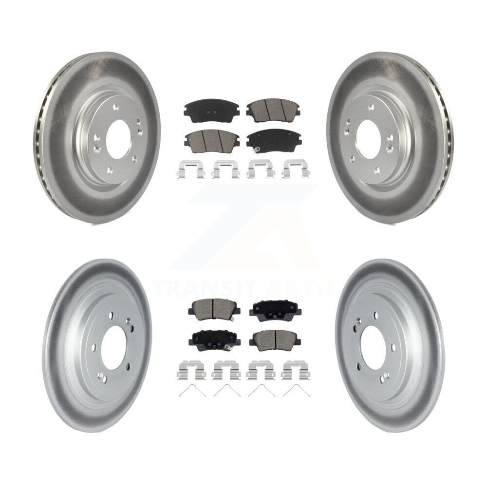 Transit Auto KGC-102236 Disc Brake Kit for 2017-2022 Hyundai Tucson, Kia Sportage - Front and Rear