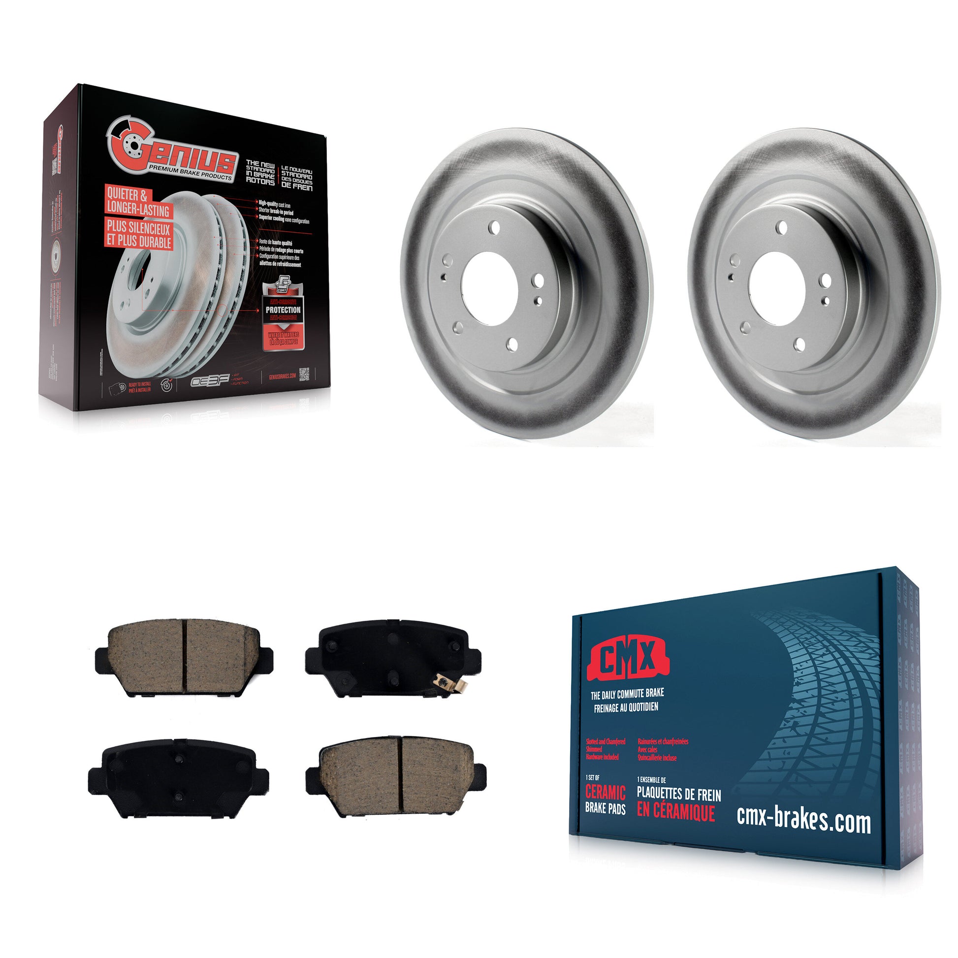 Transit Auto KGC-102243 Disc Brake Kit for 2018-2022 Mitsubishi Eclipse Cross - Rear